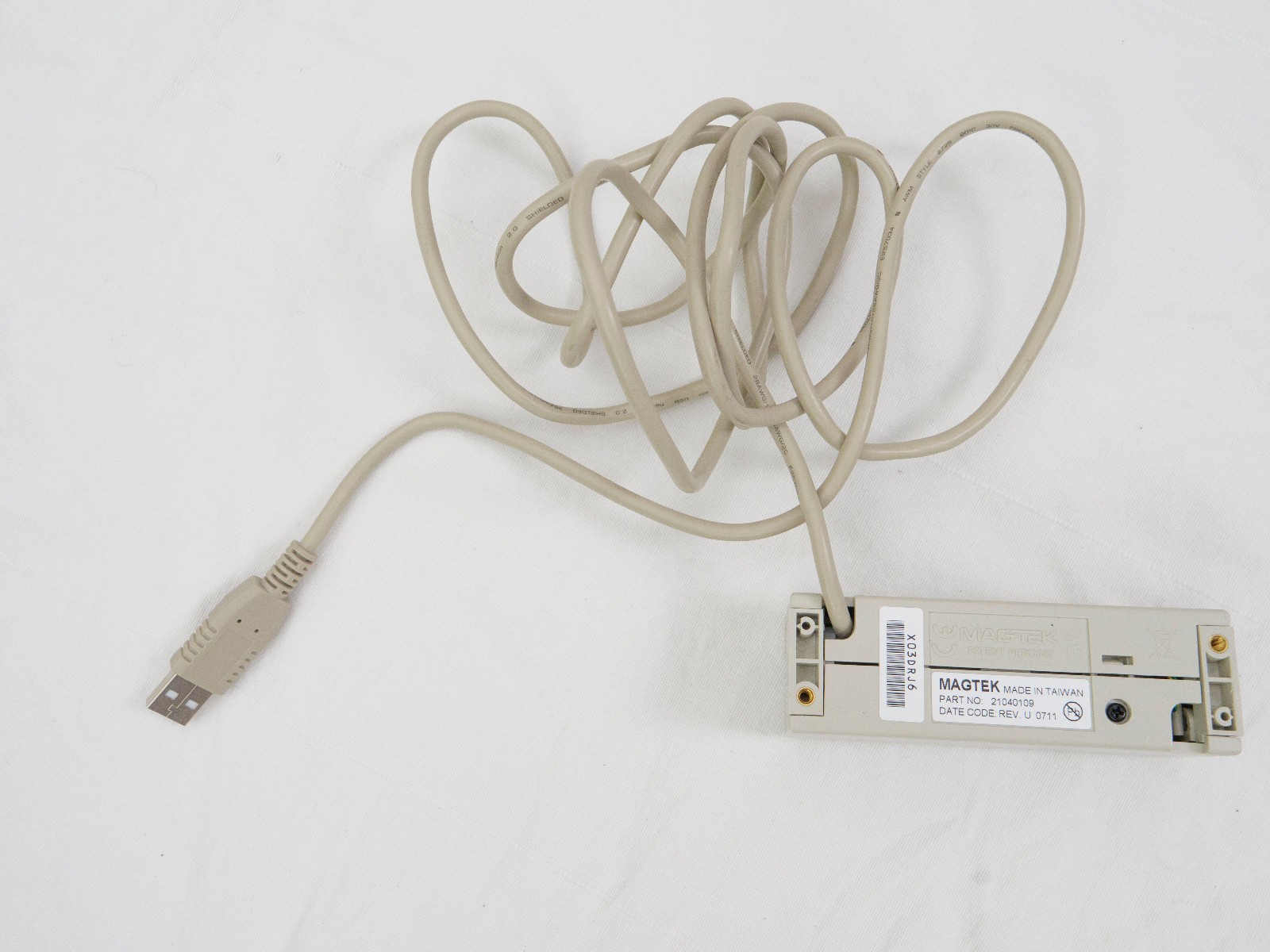 MagTek Swipe 21040109 USB Credit Card Reader – Untested