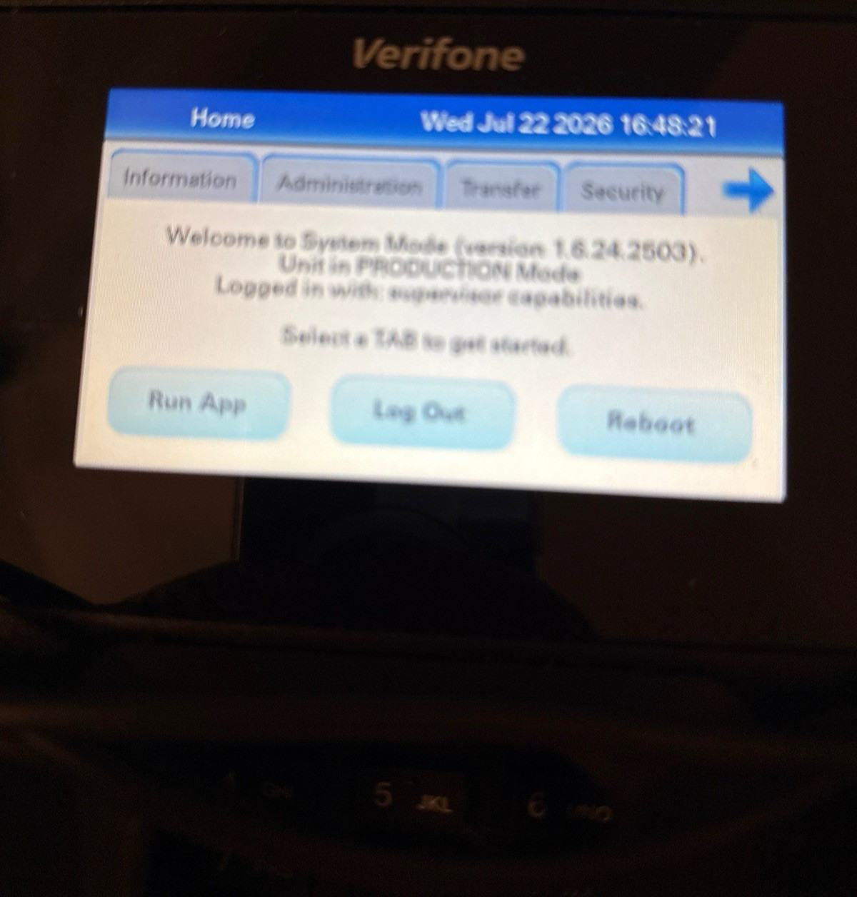 Verifone MX 915 Payment Terminal – Supervisor Unlocked Key Cleared w/ Harness