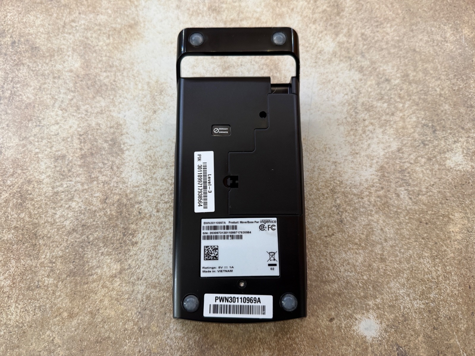 Ingenico PWN30110969A Base Charger for Move 3500 w/ AC Adapter