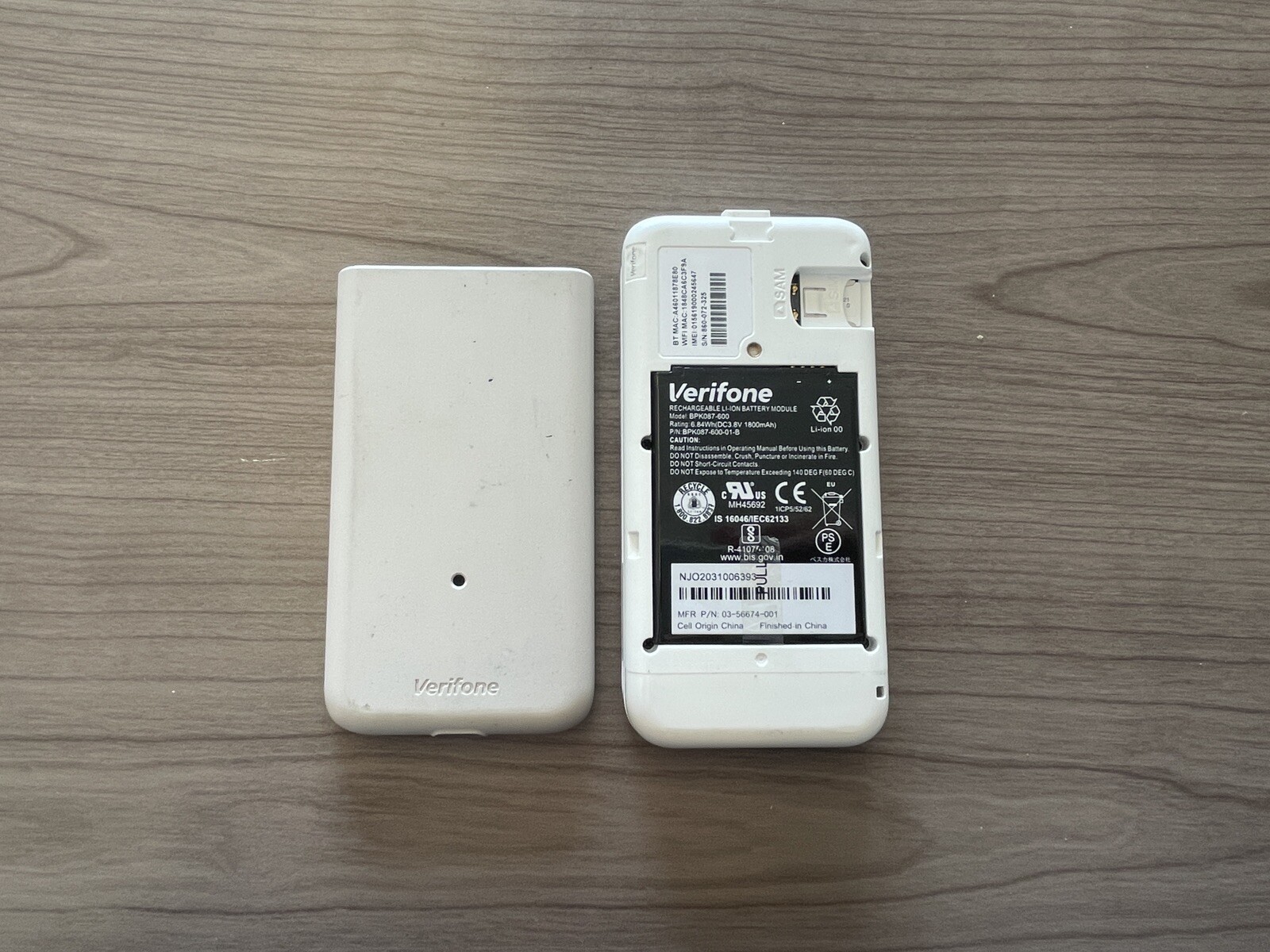 VeriFone e285 Model Mobile Payment Device Wi-Fi/Bluetooth BPK087-600