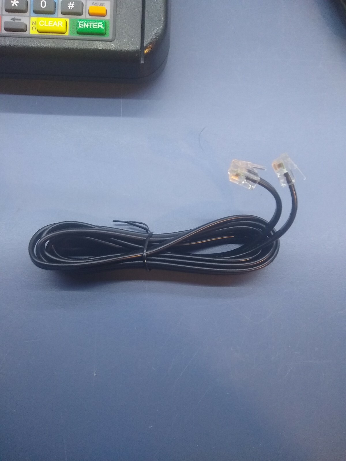 Lot of 2 HyperCom T Series T7PLUS Credit Card Machine Terminals & Power Supplies