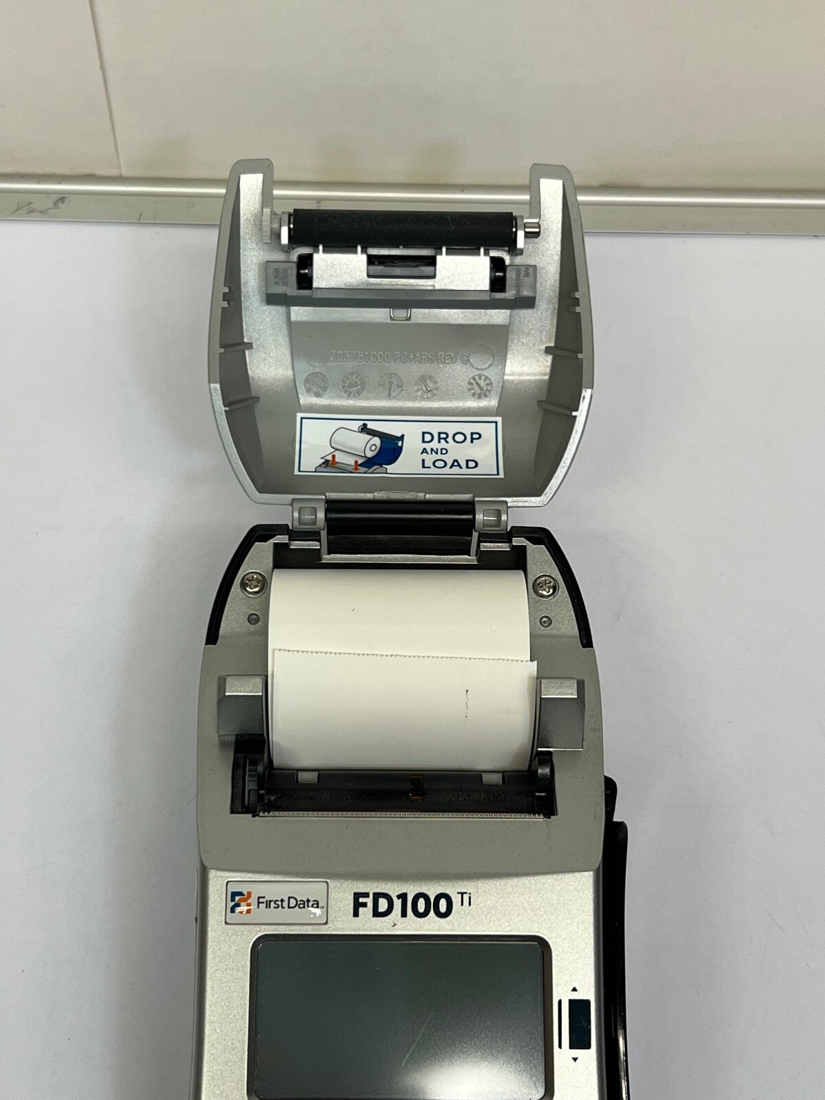 First Data FD100ti Silver Credit Card Terminal – Power cord