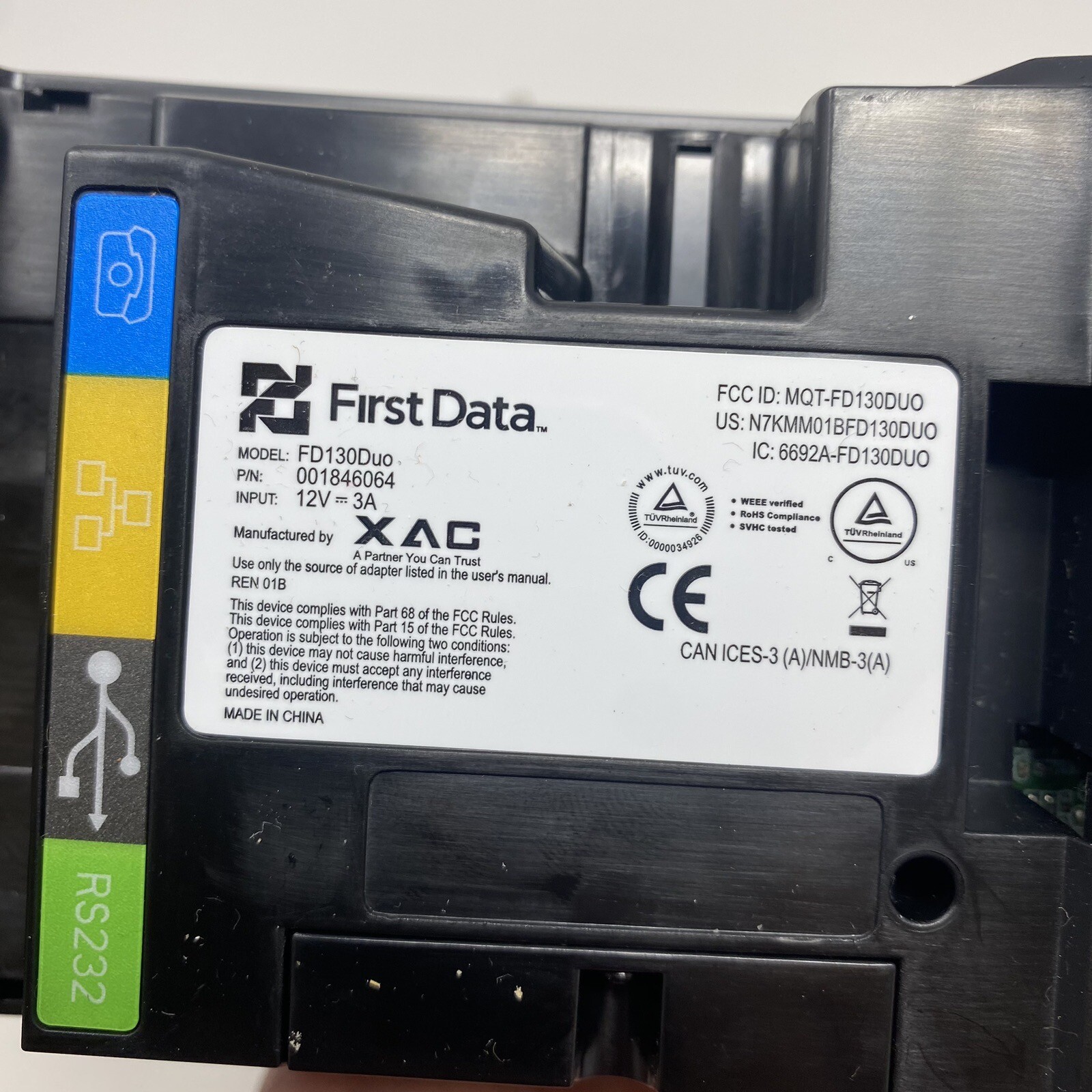 First Data FD130 Duo and FD-35 PIN Pad Credit Debit Card POS Terminal UNTESTED