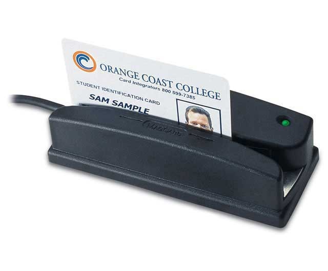 ID Tech WCR3227-700S BAR CODE Slot Reader Only, NFRA RED, SEALED, RS232, BLACK