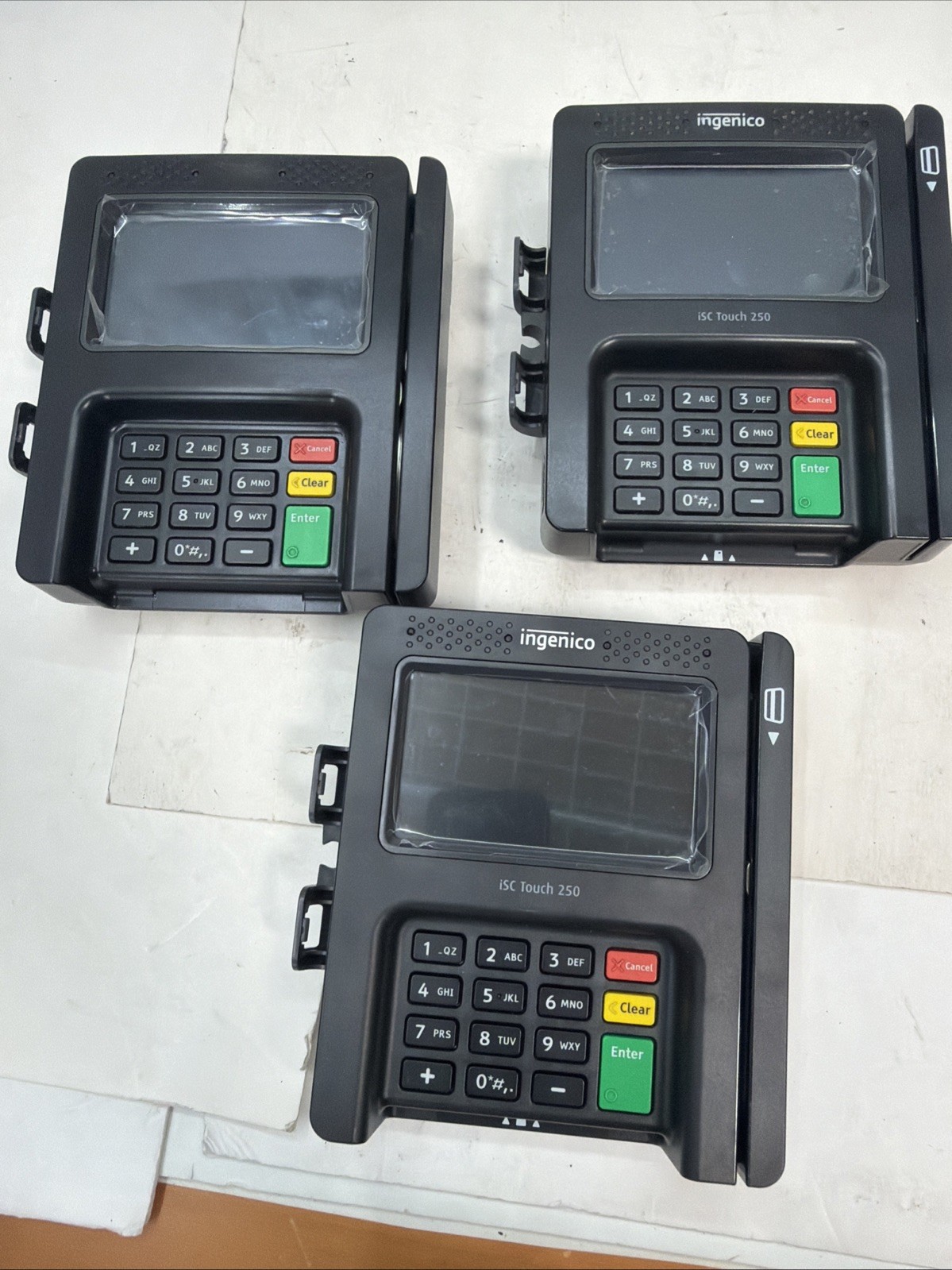 3x Ingenico ISC250-V4 – ISC Touch 250 Payment Terminal Credit Card Machine