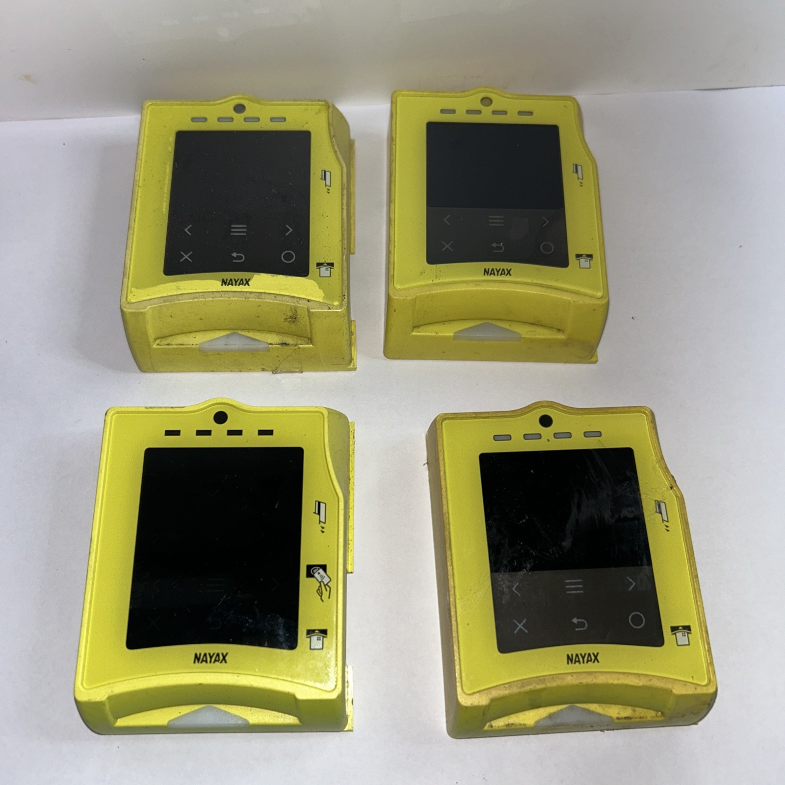 (4) Nayax Vpos Touch Wired Credit Card Terminal for Vending Machine SCREENS ONLY