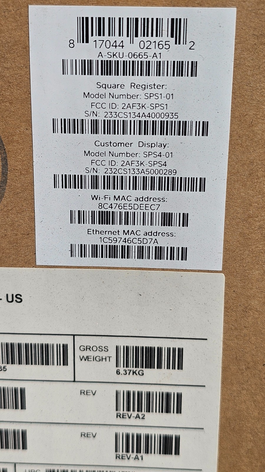 BRAND NEW UNOPENED Square POS System Black,Register Model SPS1-01