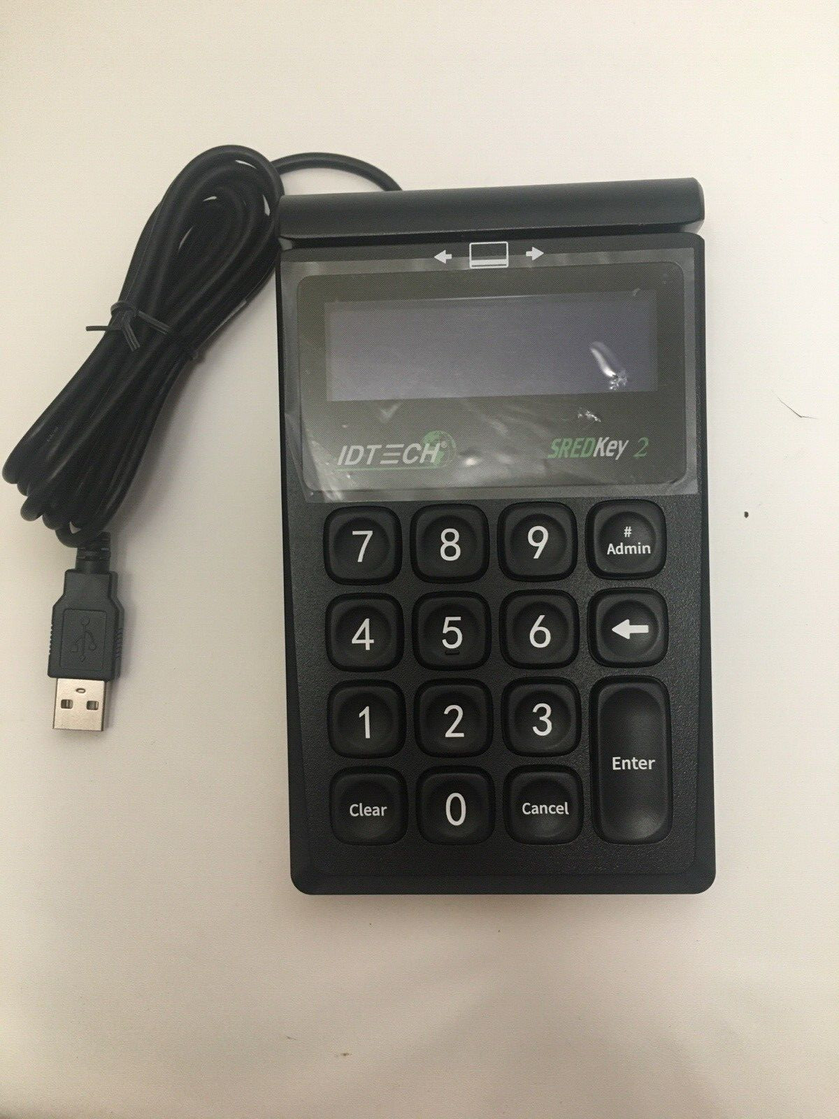 ID TECH SREDKey 2 IDSK2-534E USB 10-Key Keypad with MagStripe Reader