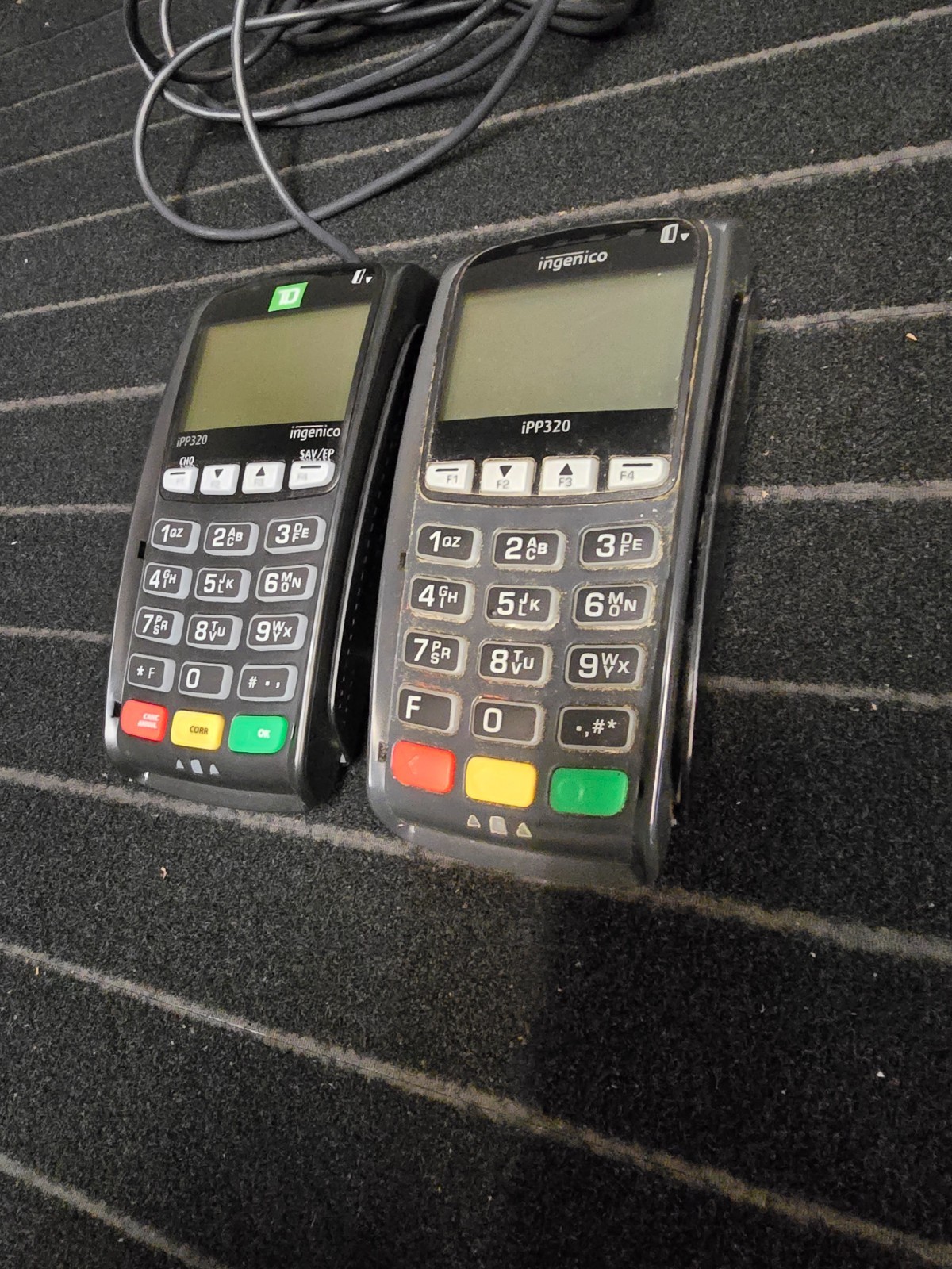 Lot of 2 Ingenico iPP320 openedge Credit Debit Card Reader POS IPP320-01T1358A