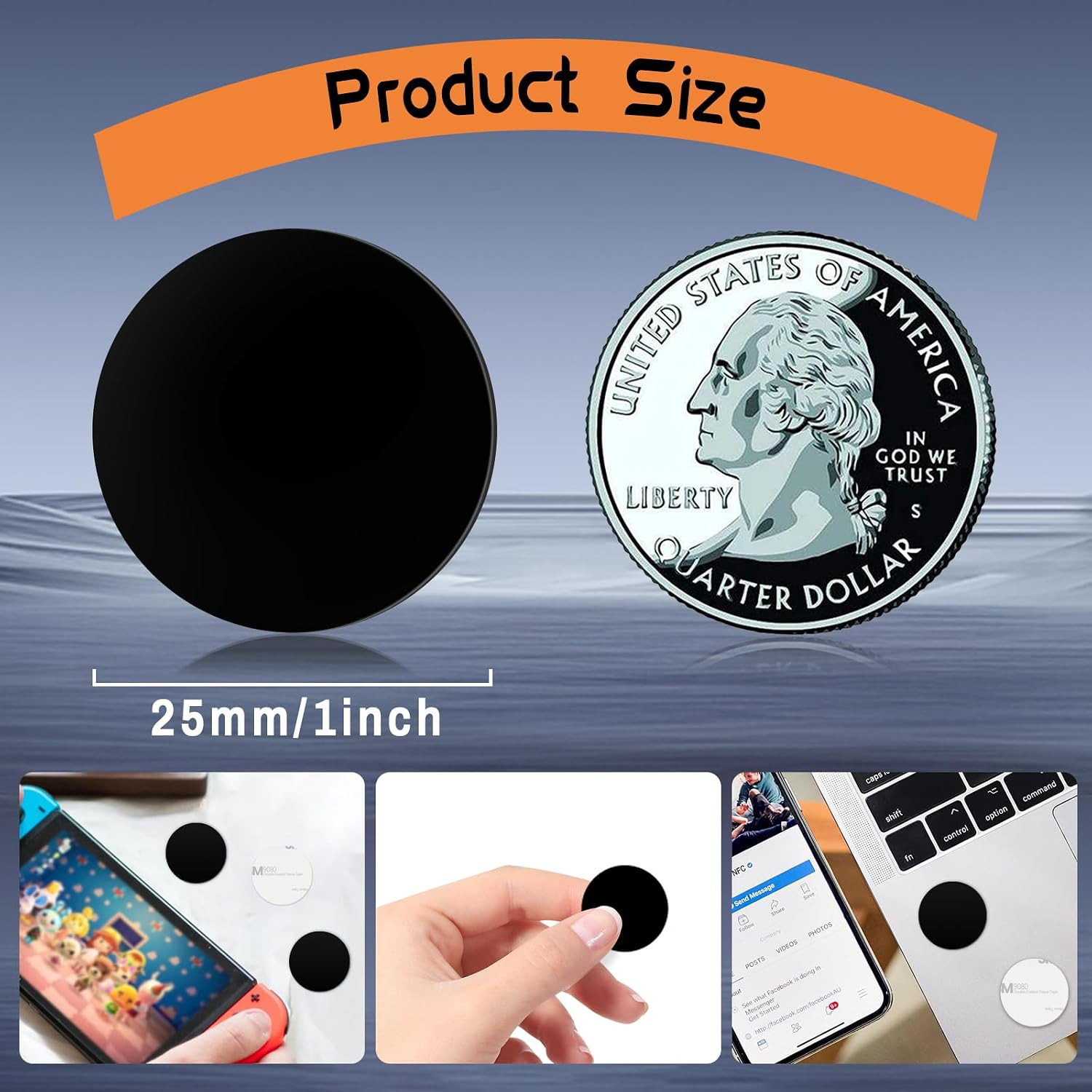 50 Pcs NFC Tags NTAG215 Coin Cards Programmable NFC Stickers NFC 215 Chip