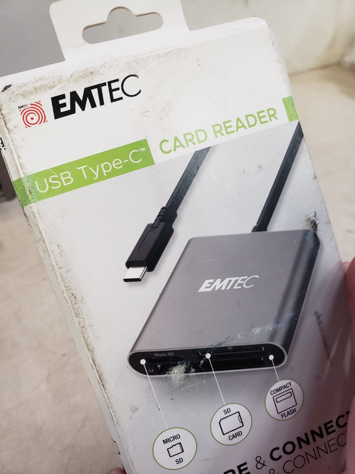 EMTEC ECCAREADT610C Type-C 3-in-1 Card Reader