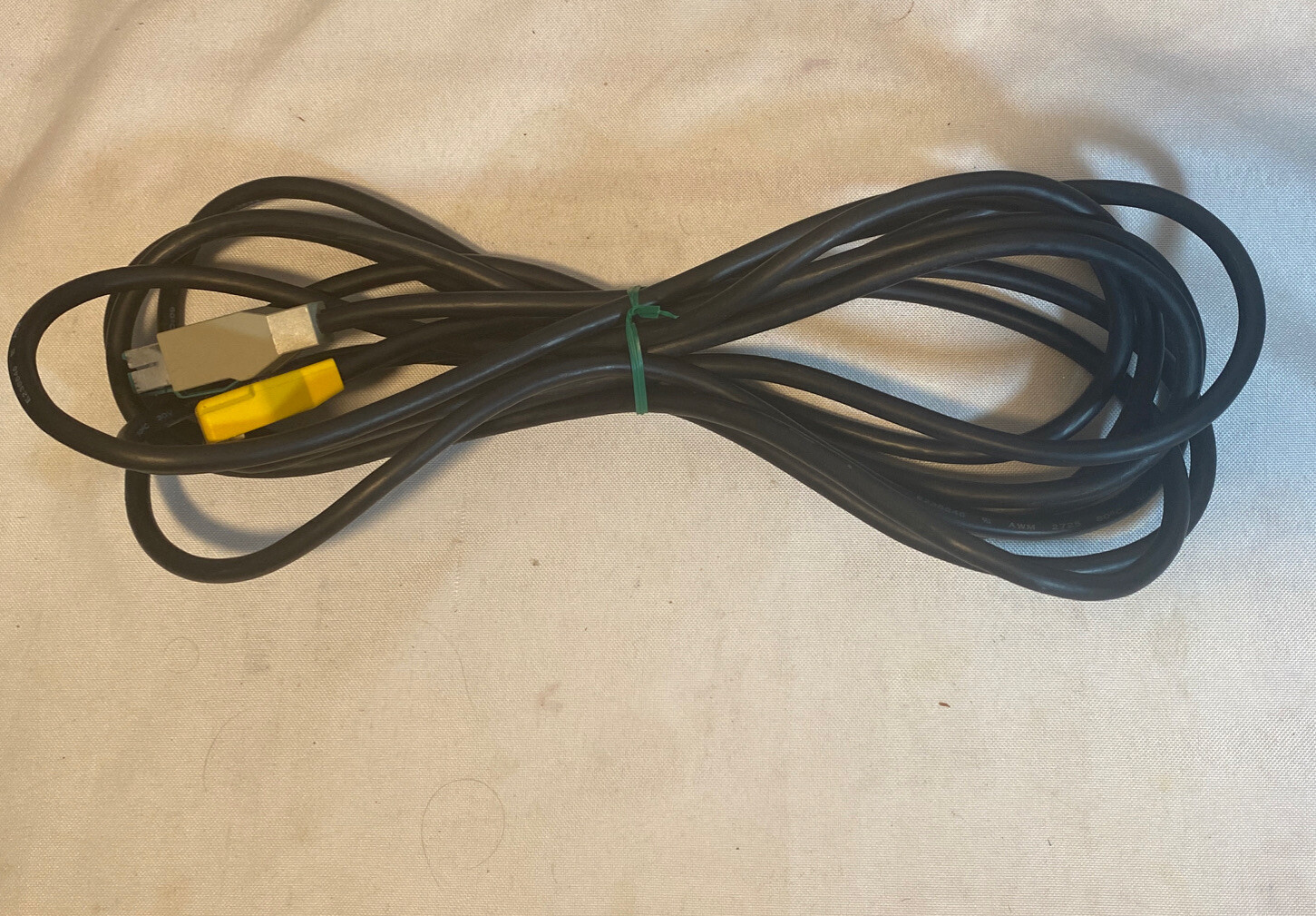 VeriFone MX915 PINPAD CABLE 23998-02-R CABLE Yellow 6ft, Used