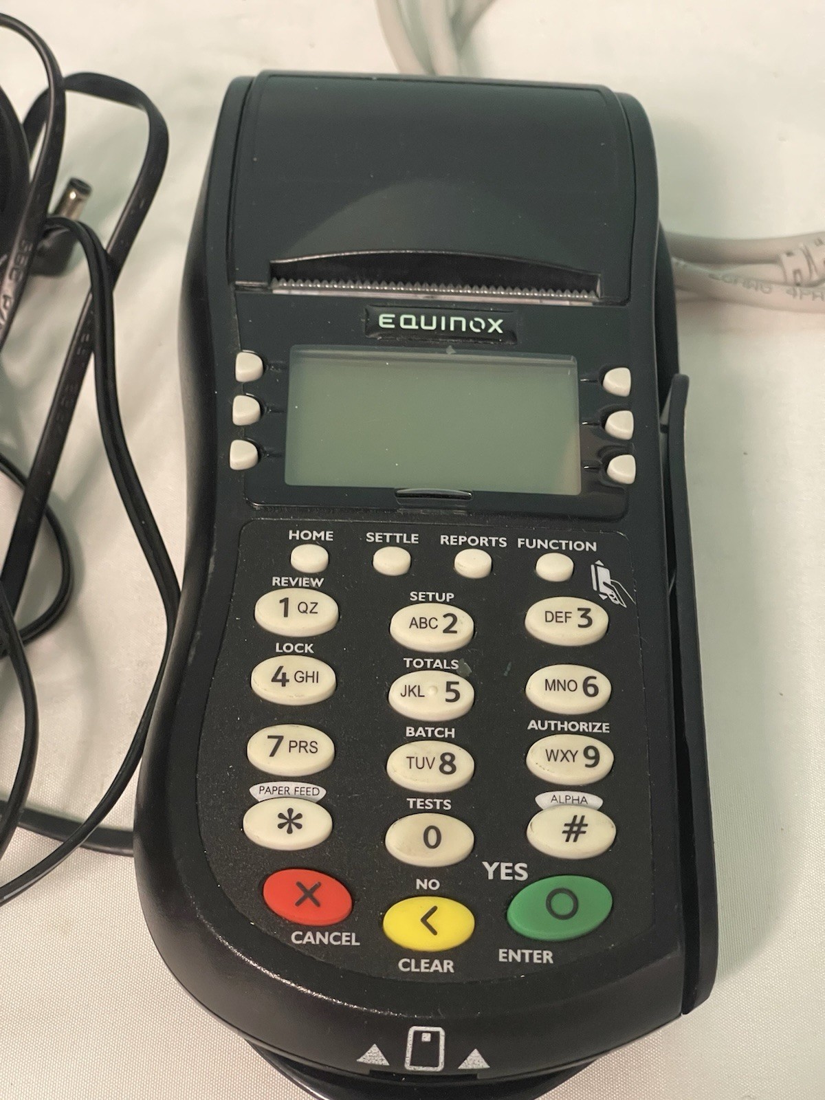 Equinox T4205 Credit Card Terminal w/ Pin Pad & AC Adapter.