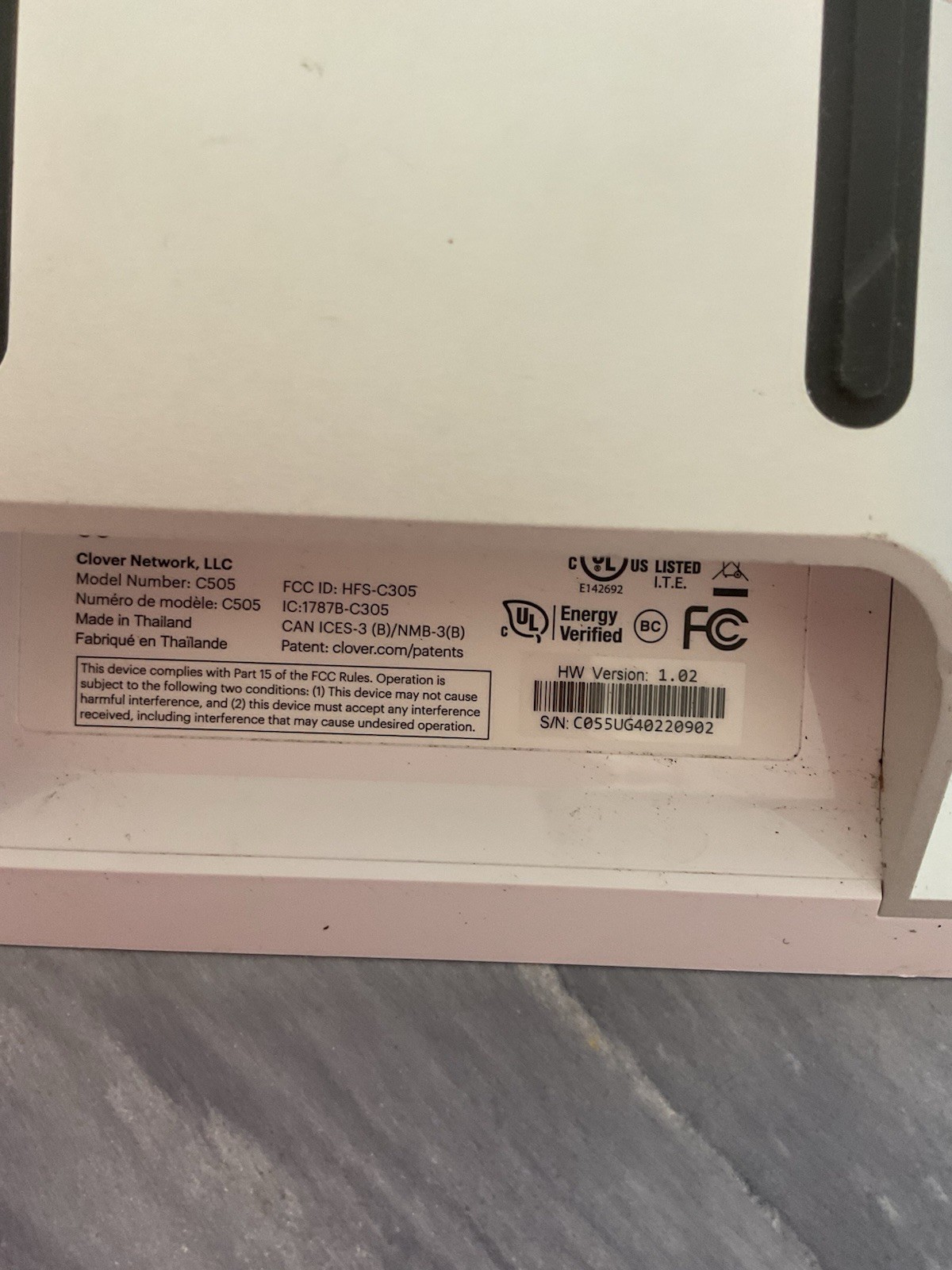 Clover StationDuoTerminal Printer POS System C505 S505 P500 H500 FOR PART READ D
