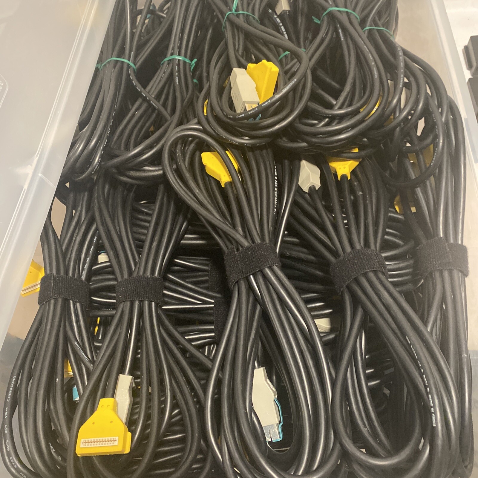 VeriFone MX915 PINPAD CABLE 23998-02-R CABLE Yellow 6ft, Used