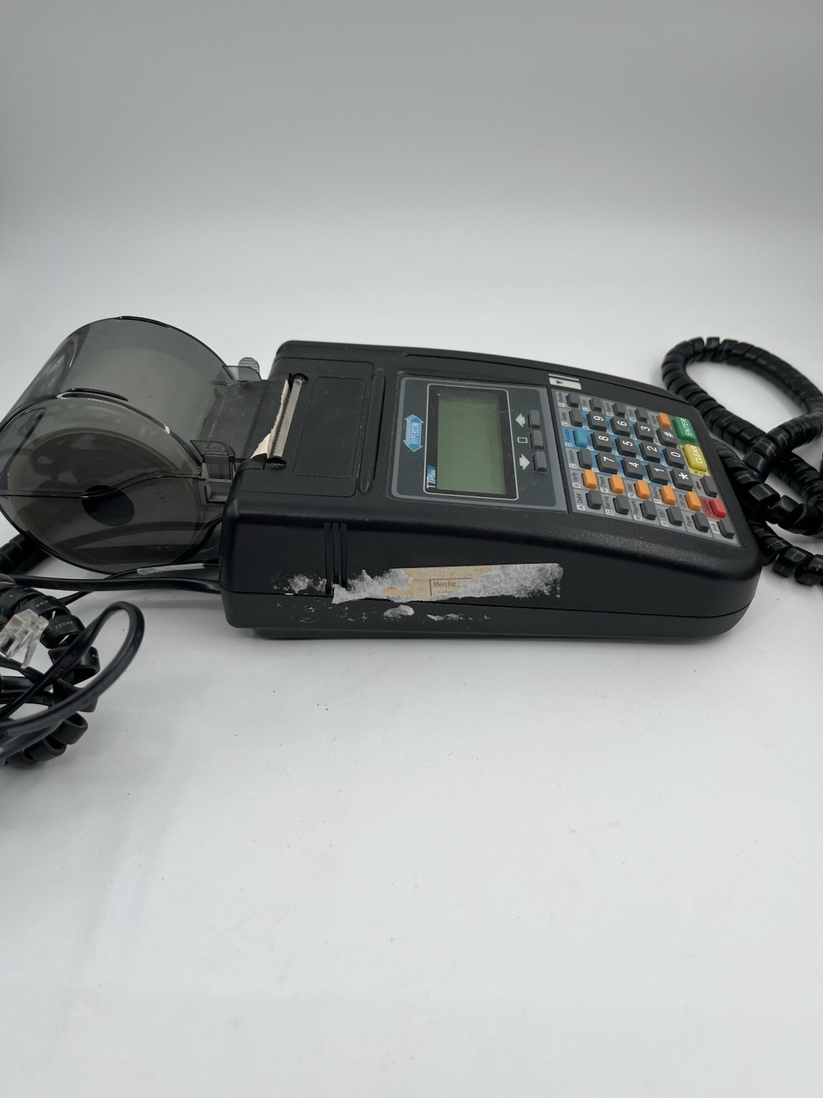 HYPERCOM T7PLUS POS CREDIT CARD MACHINE TERMINAL/S9 PIN PAD NO POWER UNIT UNTEST