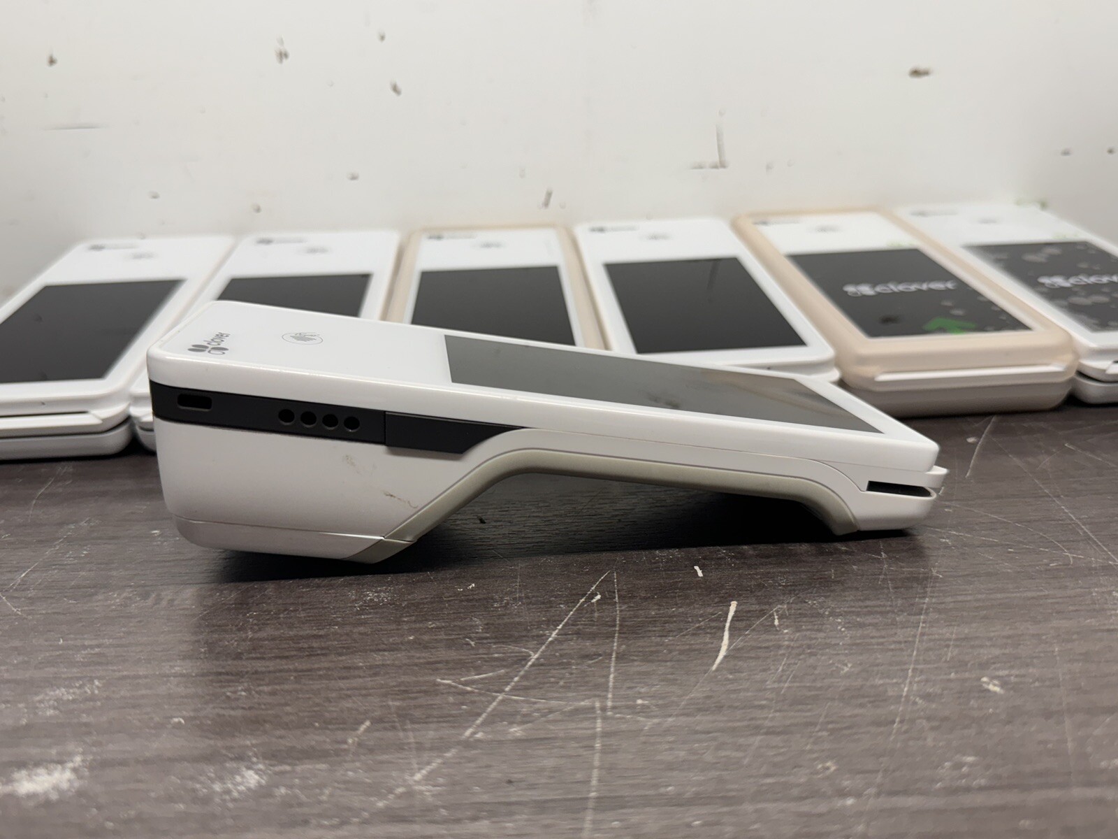 Lot Of 7 Clover Flex C401U Wireless Credit Card Handheld POS (LOCKED) – P8