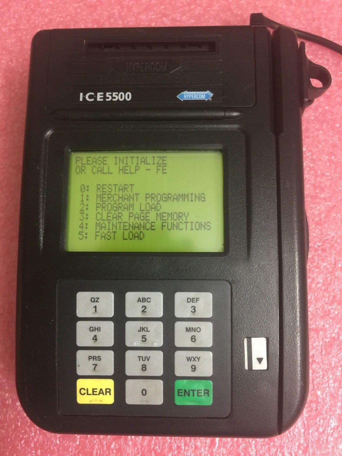 Hypercom ICE5500 POS Transaction Terminal