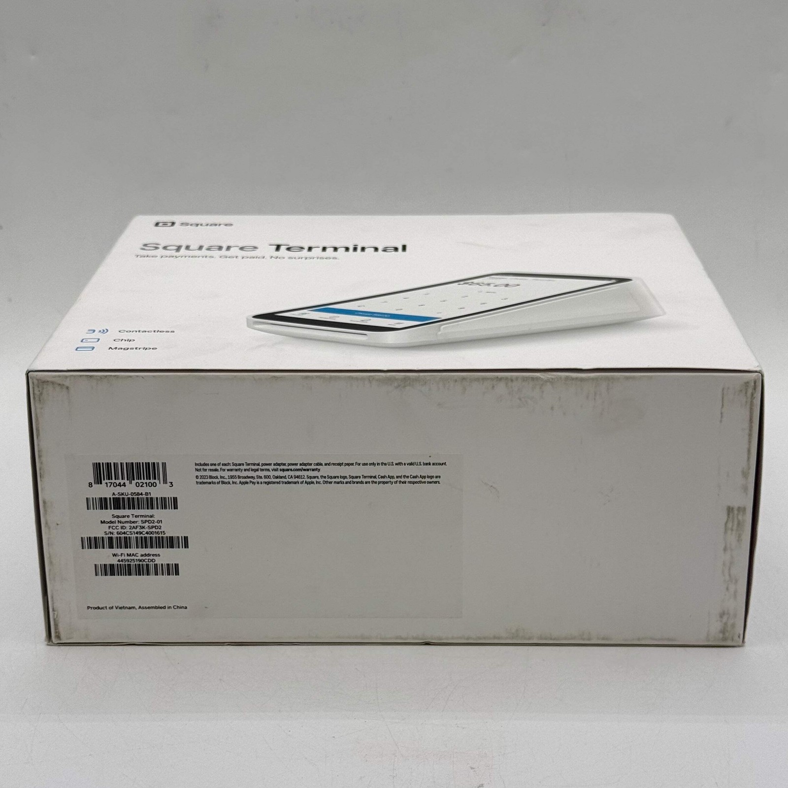 New Square Terminal Point-Of-Sale (POS) Payment Terminal SPD2-01 White