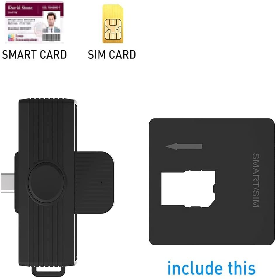 Rocketek New Usb Type c Smart Chip Card Reader Mobile Android Credit Card Reader