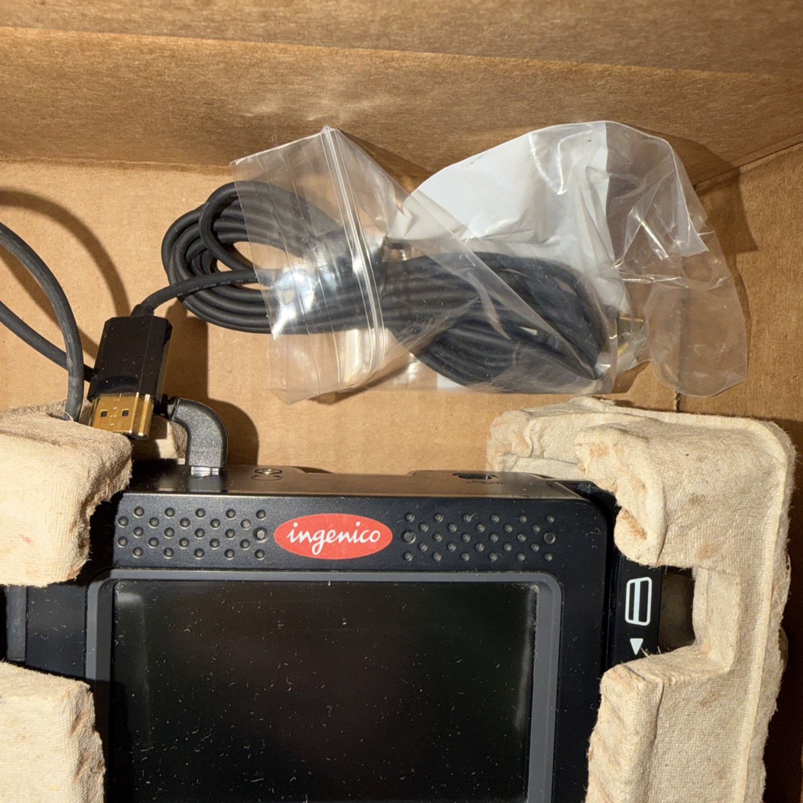 Ingenico iSC250-OPT Color Touchscreen POS Terminal with Power Supply ( AS-IS )