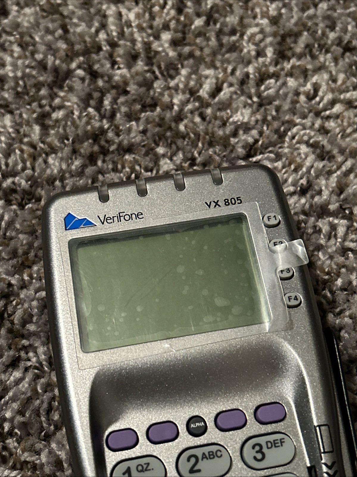 Verifone Vx805 Pin Pad Card Reader 160mb Keypad Missing Top