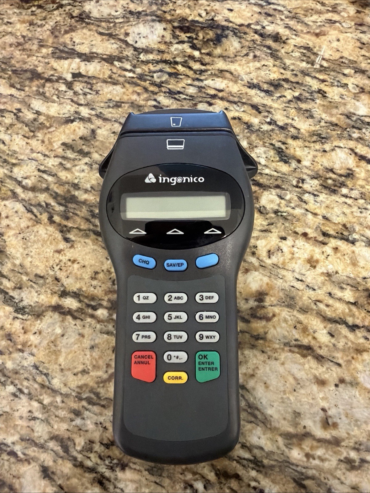 This Item Is An Ingenico eN-Crypt 1200 Generic RS-232 Wireless Barcode Scanner