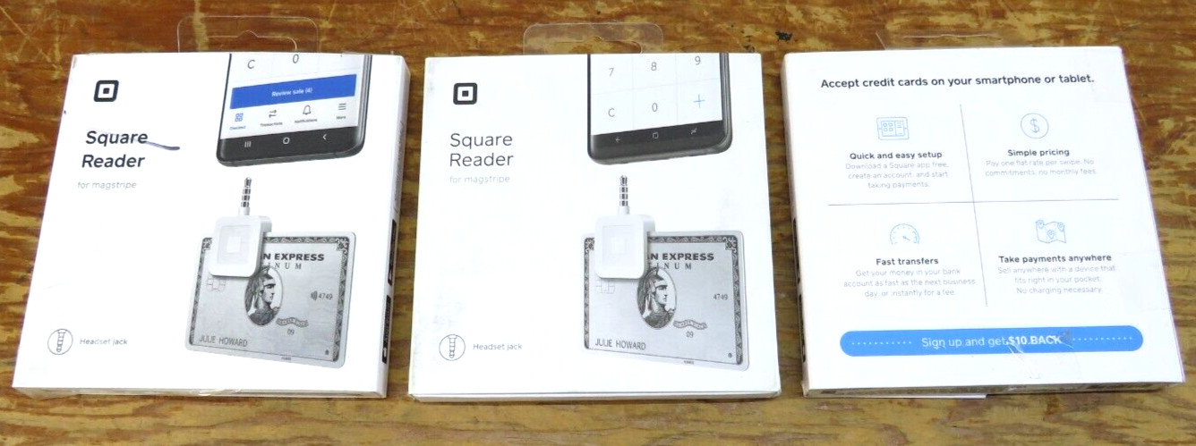 Square Reader for magstripe with headset jack | LOT of 3.