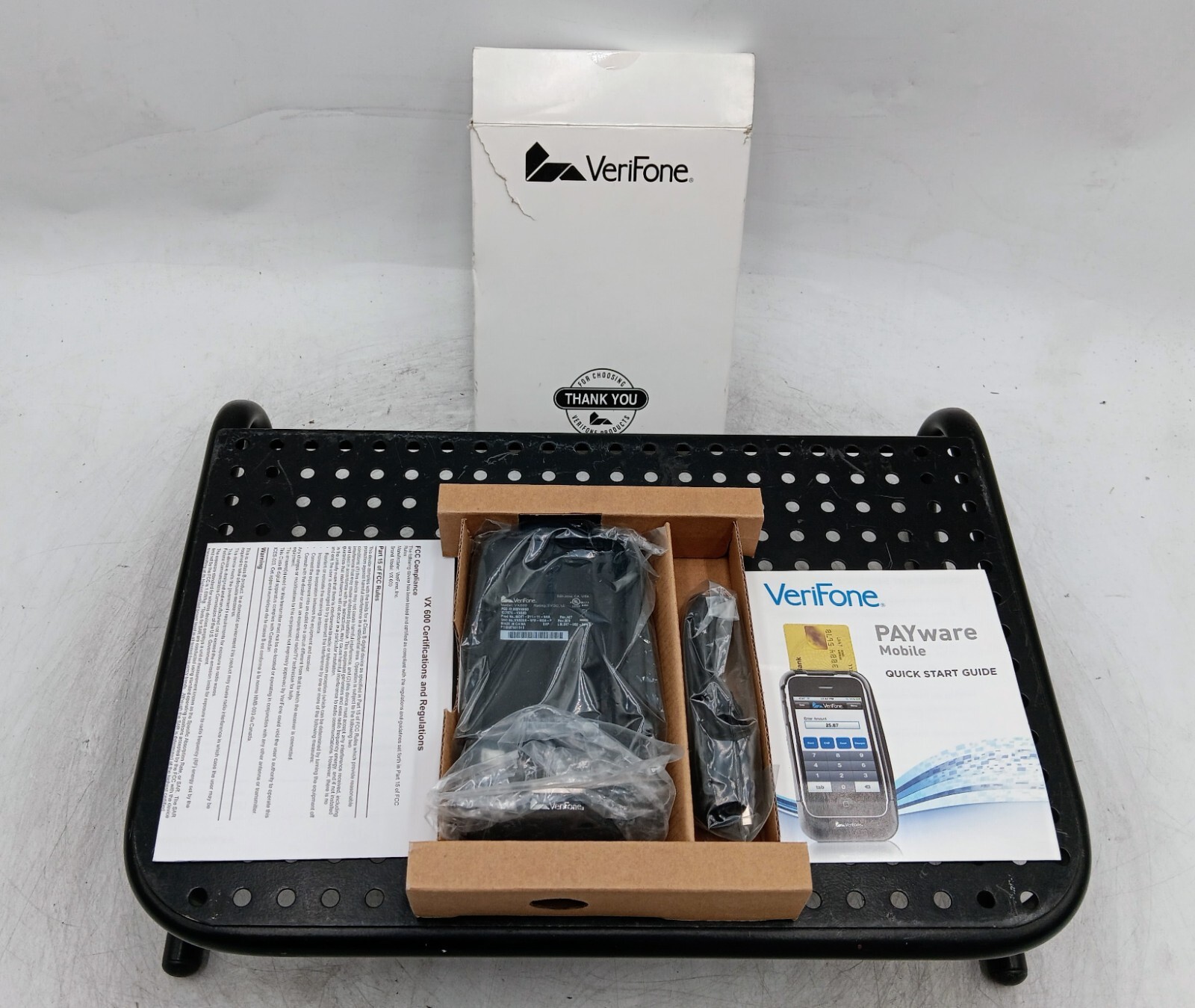 LOT OF 8 VeriFone VX600 Bluetooth Transaction Terminal Barcode Scanner