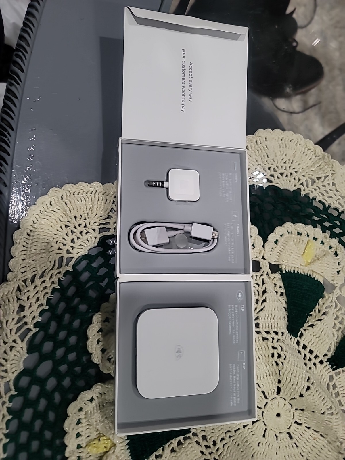 Square S6 White Portable Contactless And Chip Magstripe Credit Card Reader