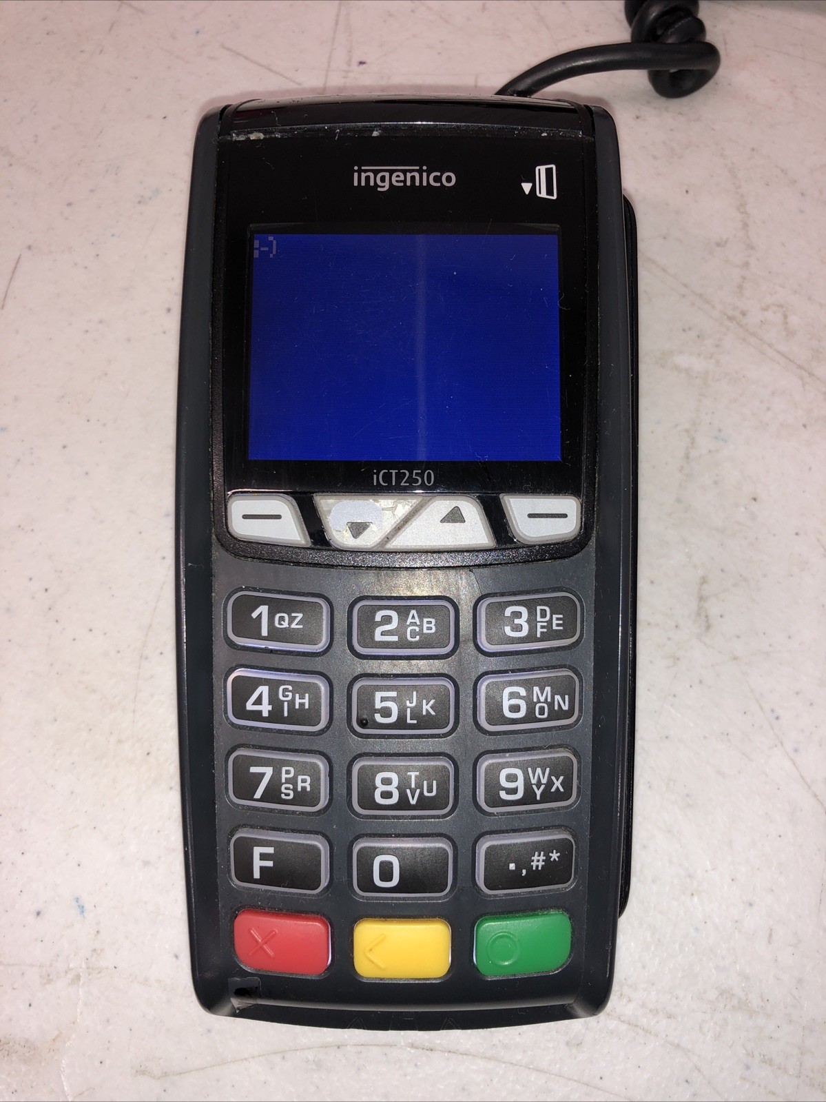 Ingenico EM / ICT250 Credit Debit Card Terminal Reader Printer & Power Supply