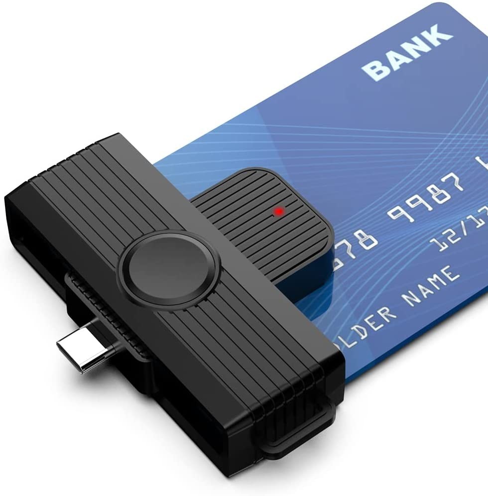 Rocketek New Usb Type c Smart Chip Card Reader Mobile Android Credit Card Reader