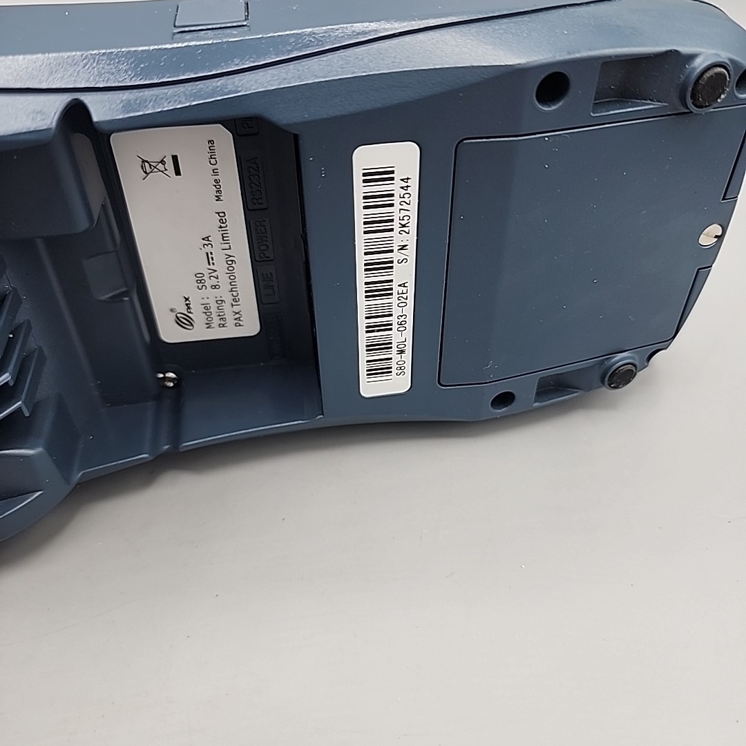 Used Pax S80 Credit Card Terminal No Power Cord Works