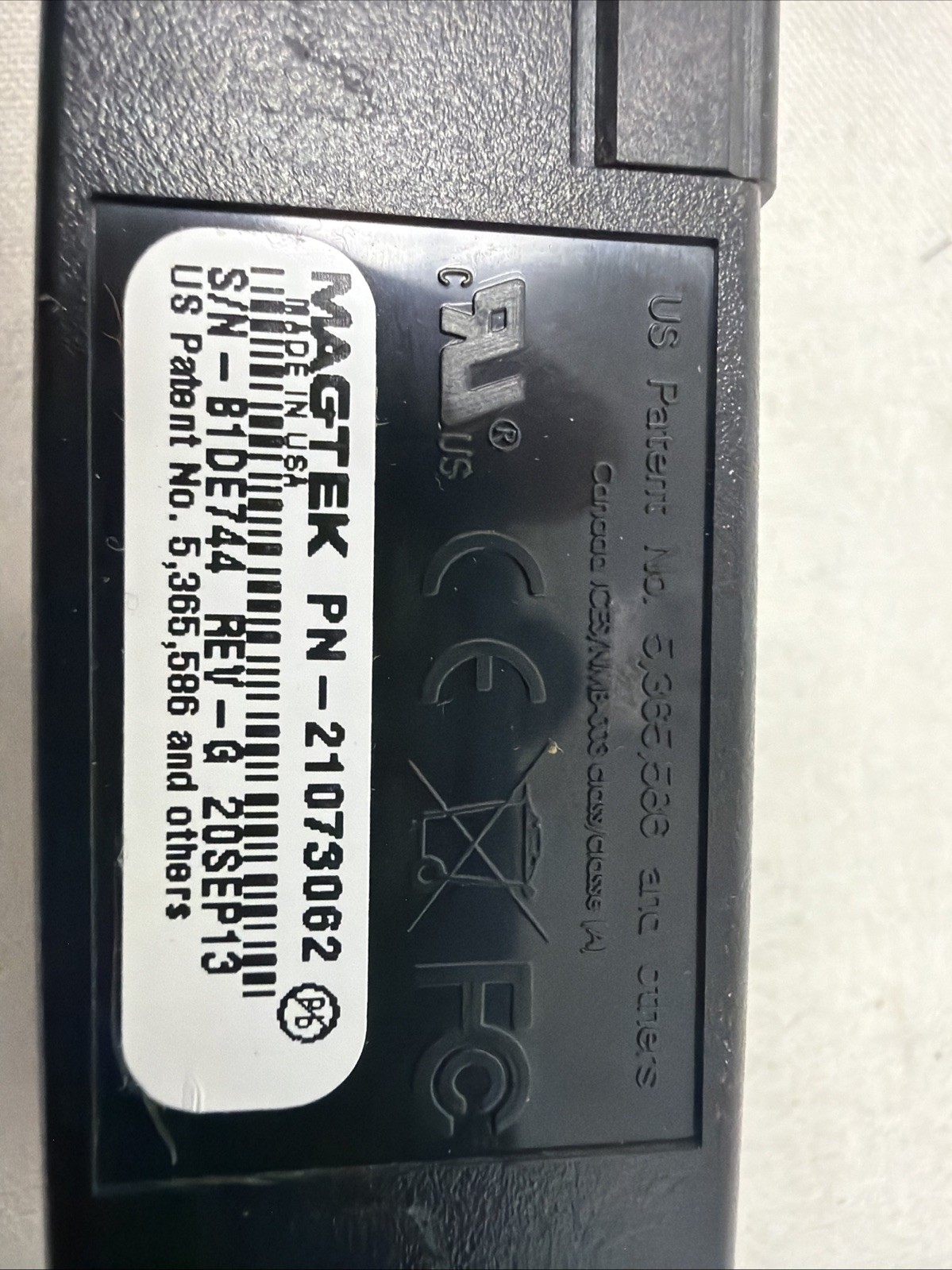 MagTek 21073062 USB Magnetic Card Reader Swiper Stripe Credit Gift Card Valutec