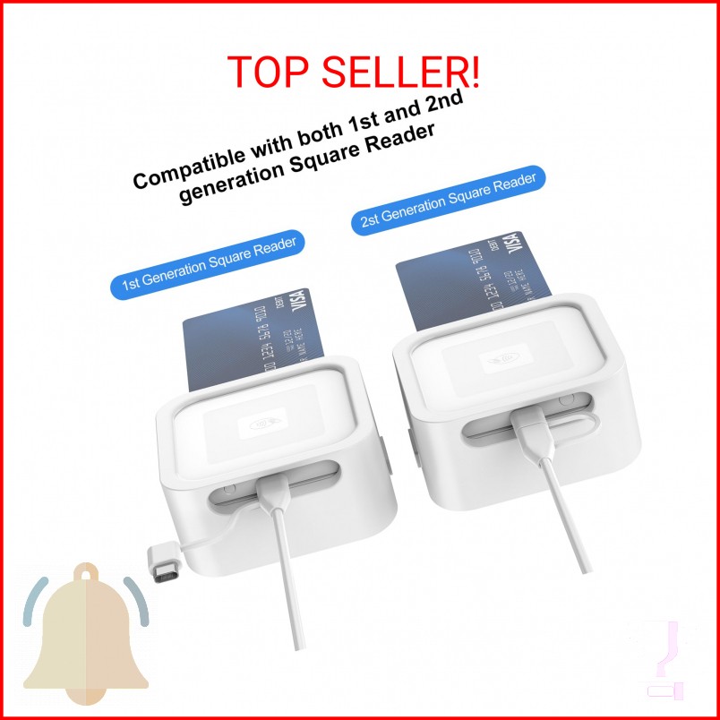 Rounkin Credit Card Dock for Square Reader 1st and 2nd,Beautiful and Compact Cas