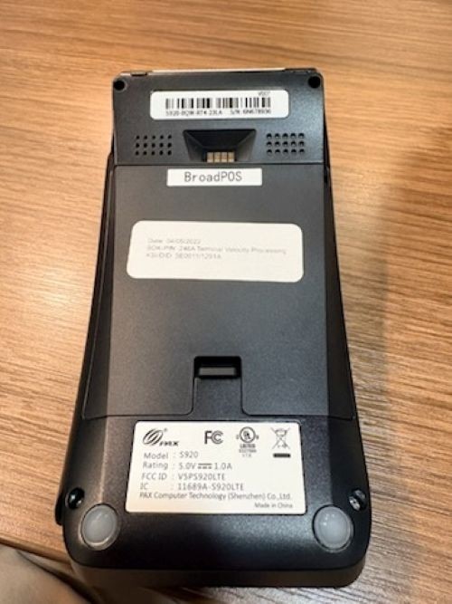 PAX S920 Mobile POS Credit Card Terminal Bluetooth Wireless – New Open Box