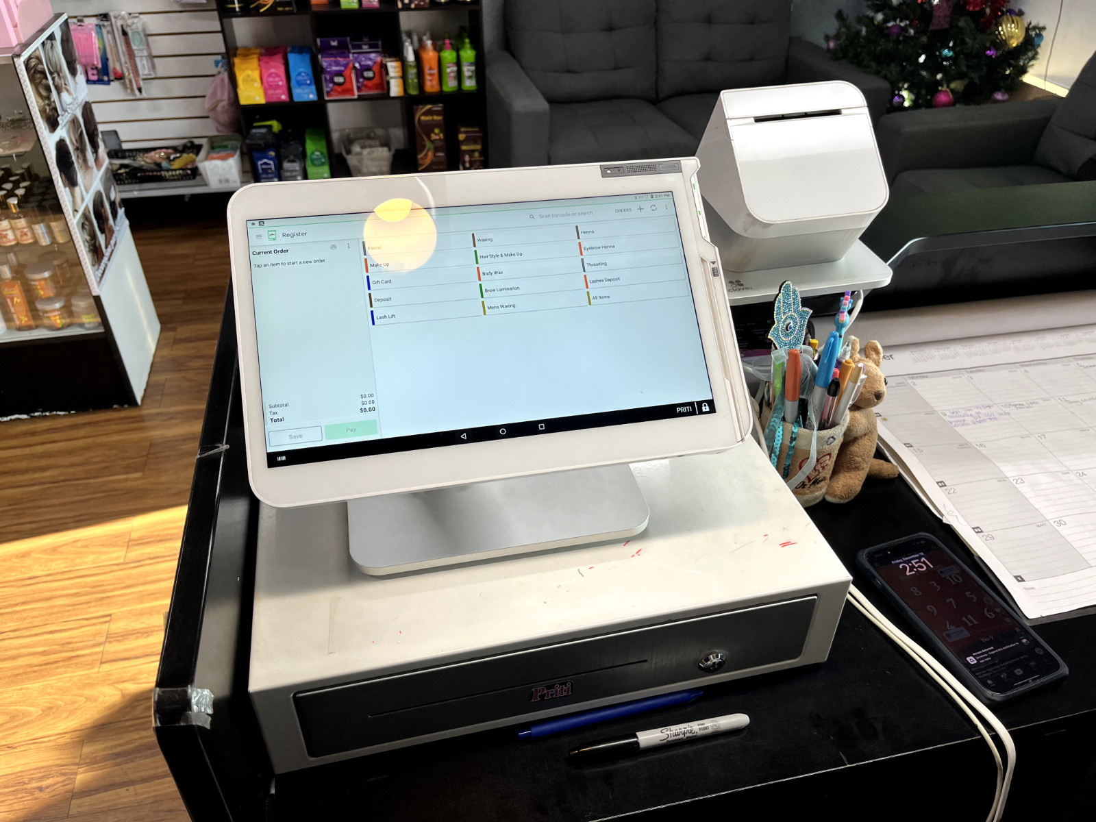 Clover Station C500 POS System w P550 Printer, Cash Register, with Printer