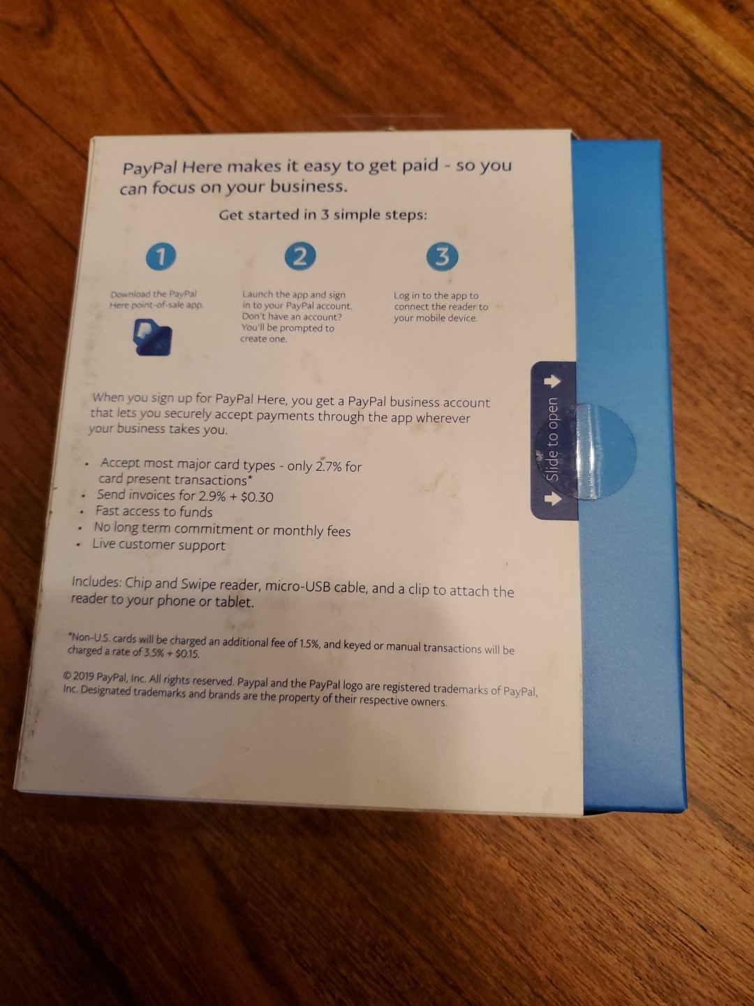 PayPal Here Chip and Card Swipe Reader Credit & Debit Cards Mobile