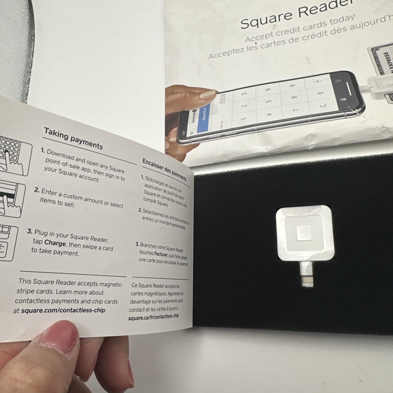 Square Credit Card Reader For iPhone/Android 3.5mm Connector
