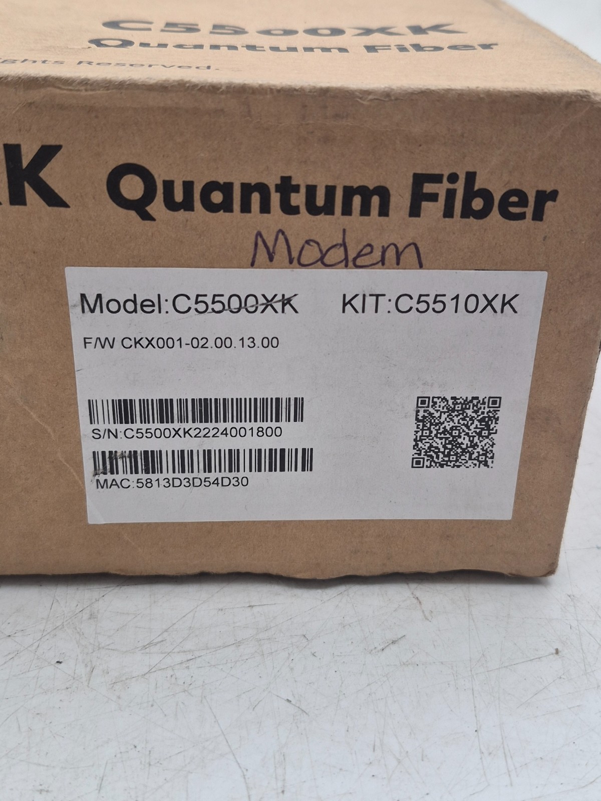 ✅ NEW ✅ Quantum Fiber C5500XK SmartNID fiber wall mount modem -W/O Power Adapter