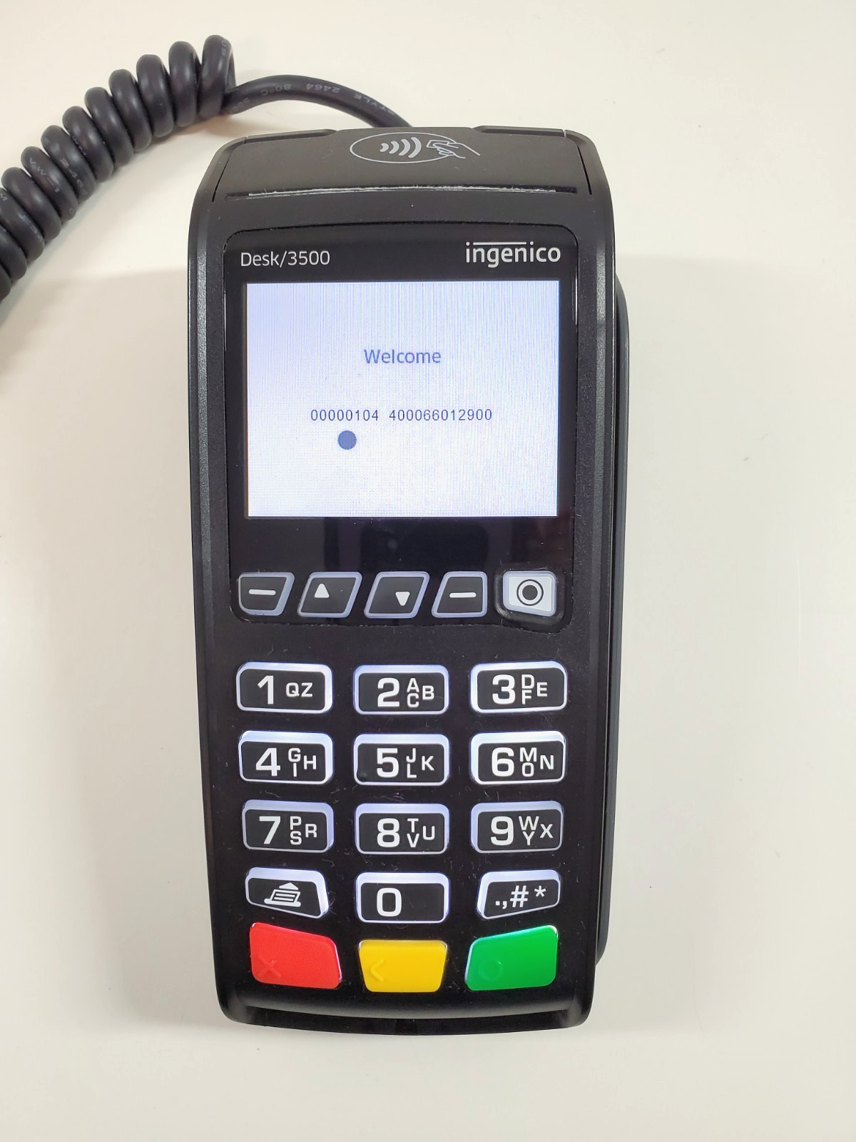 Ingenico Desk 3500 Ethernet Terminal Credit Card Reader