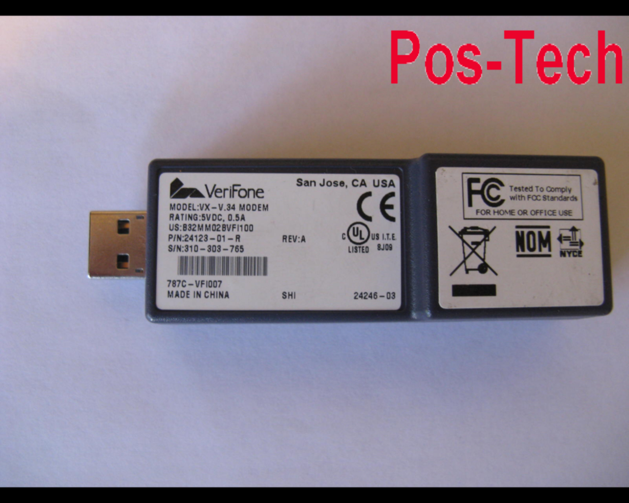 VeriFone Vx680 External Modem dongle w/ cable **BRAND NEW**