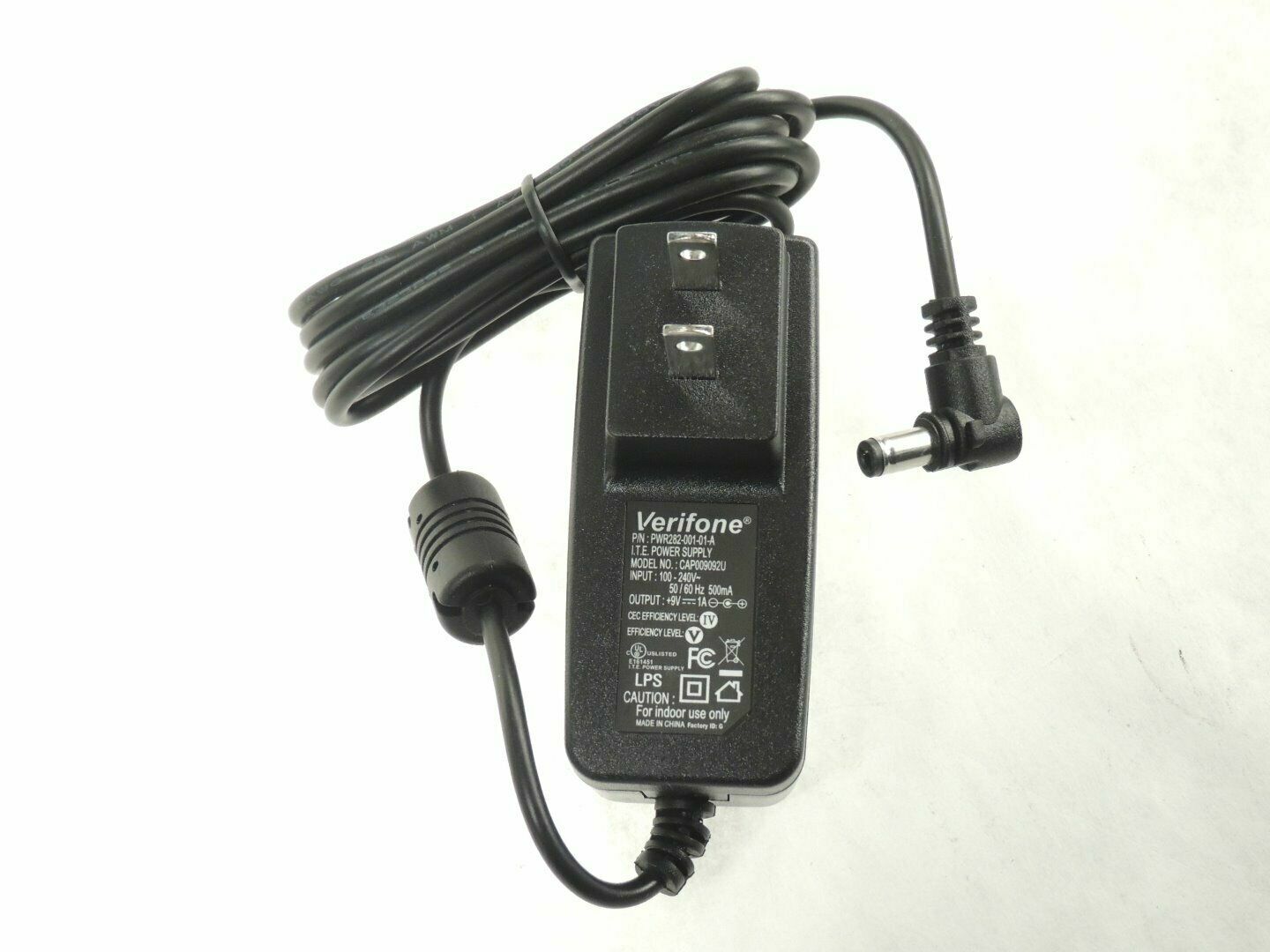 Vx805 or Vx820 PINPAD POWER ADAPTER PWR282-001-01 9V/1A