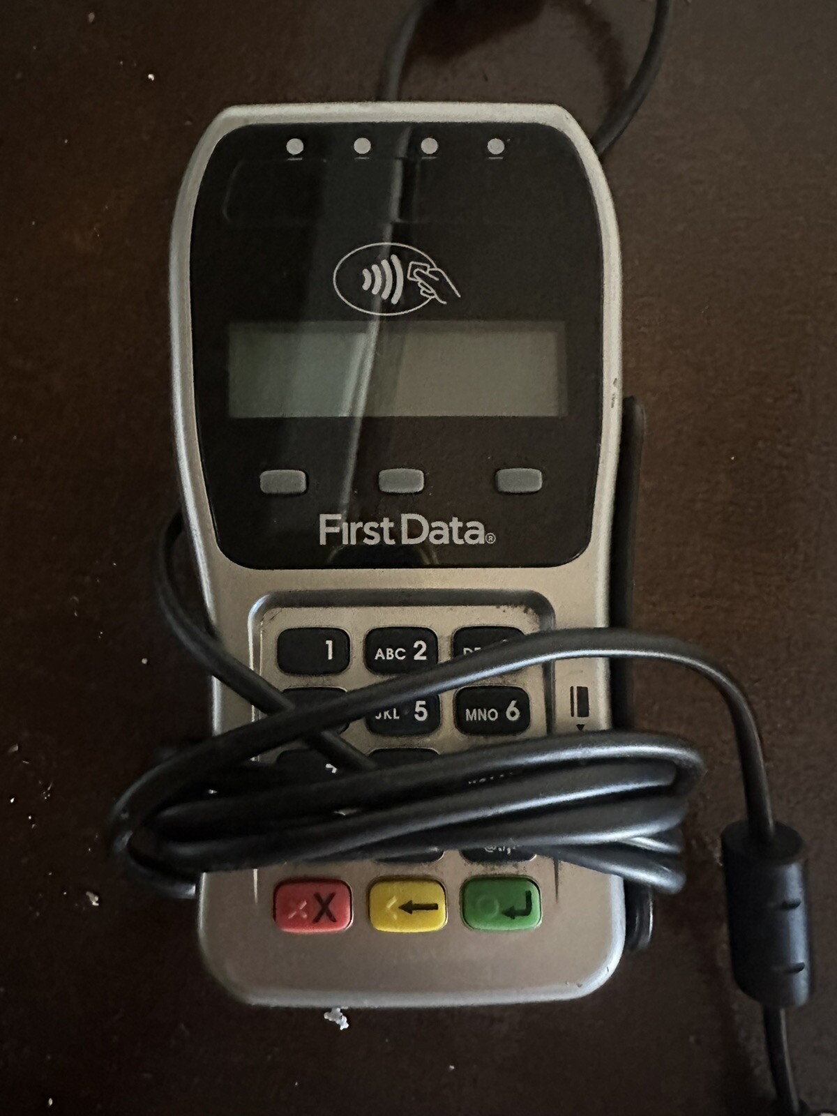 First Data FD-35 Pin Pad Credit Card Reader USB powered WORKING