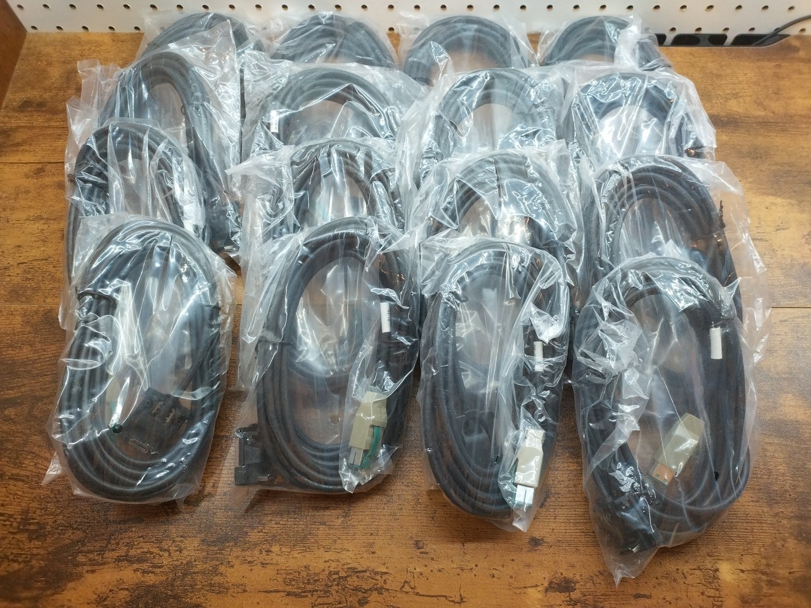 Lot Of 16 Ingenico Lane & ISC Card Terminal Cables Dual Gang USB – 296116381AC