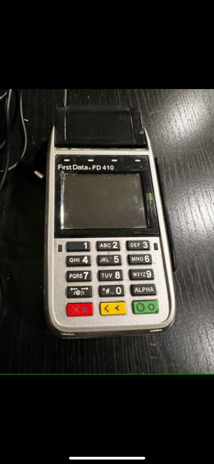 First Data FD410 wireless, Credit Card Machine