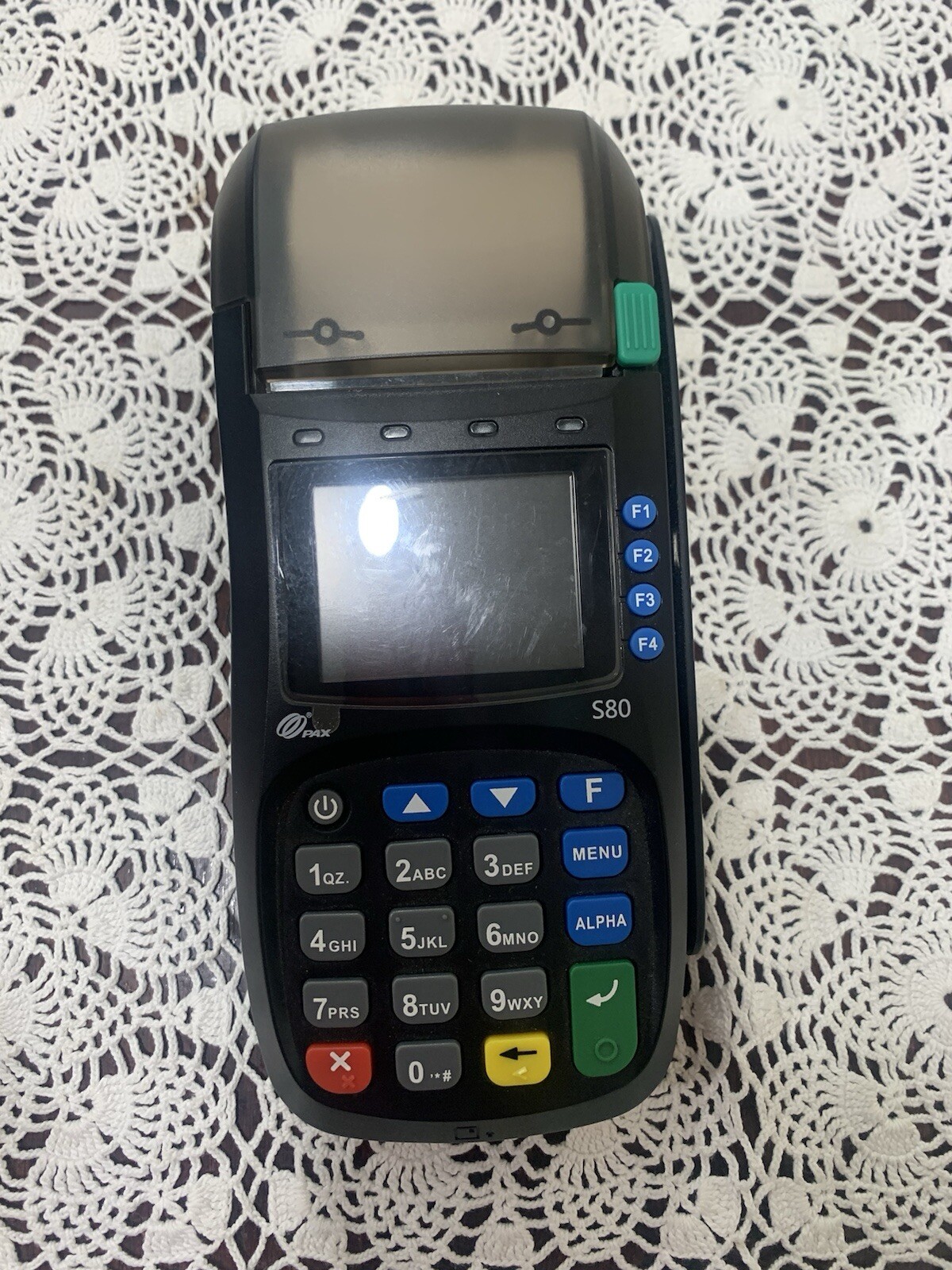 PAX S80 Credit Card POS Terminal Only Untested No Power Cords