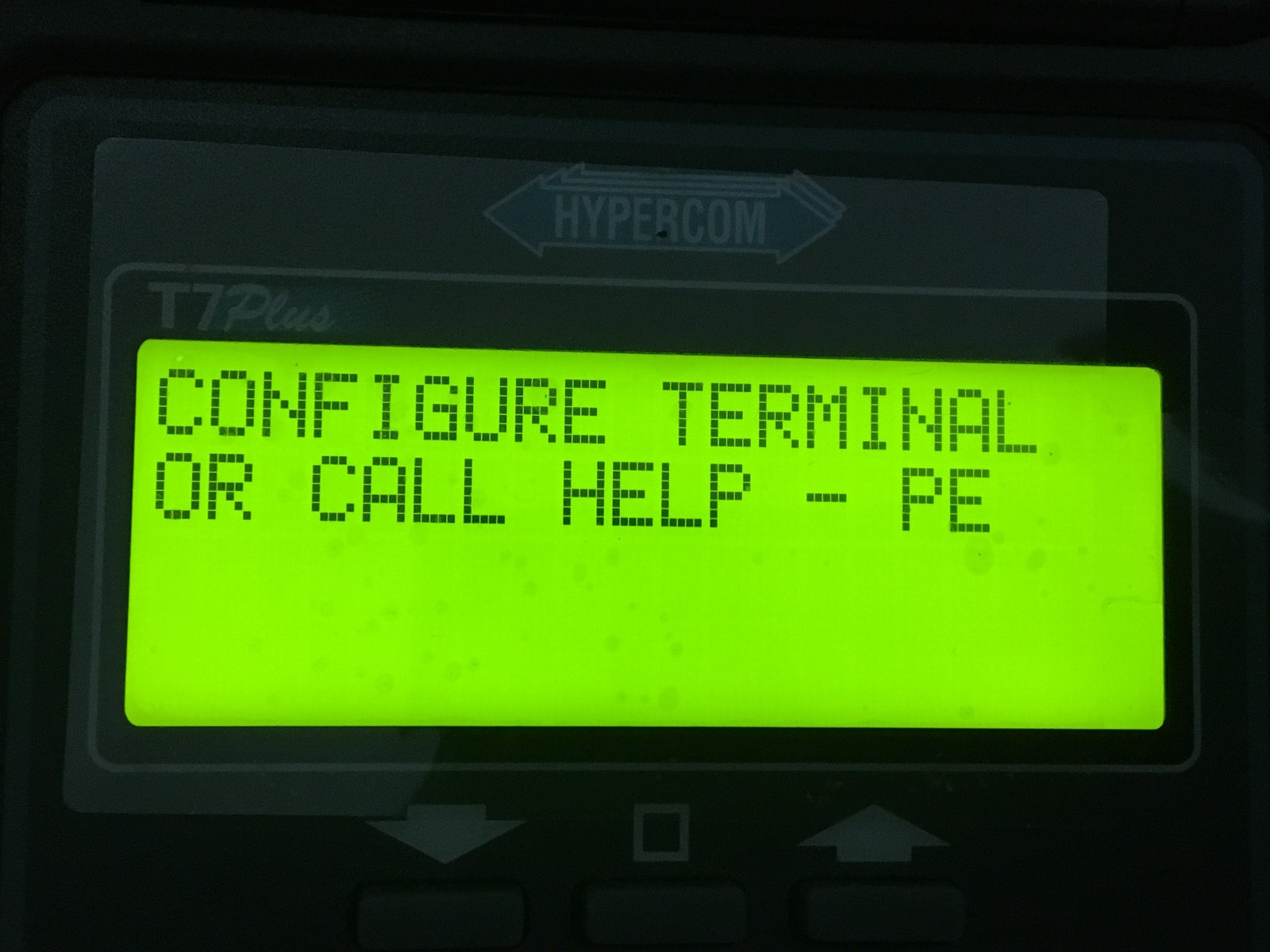 ✝️HYPERCOM T7PLUS CREDIT CARD READER PROCESSING TERMINAL 010218-046 ZJ