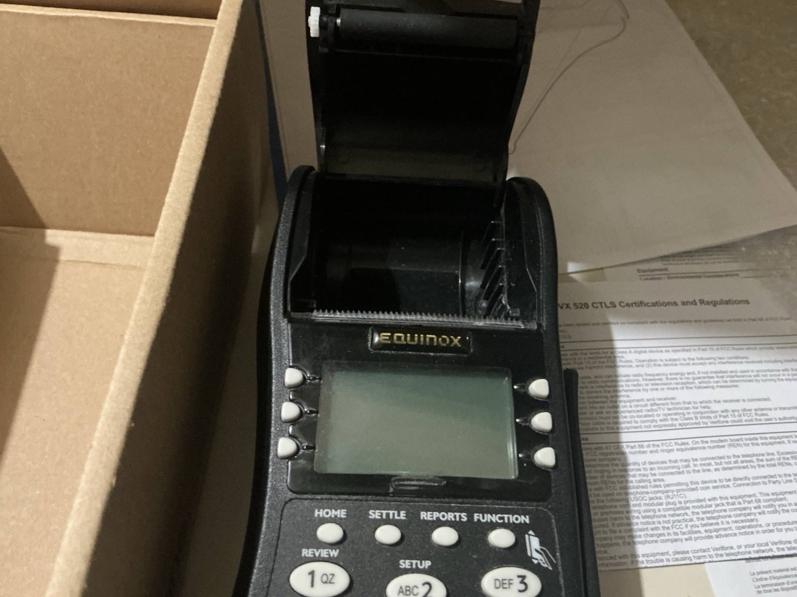 VeriFone VX 520 CTLS M252-653-AD-NAA-3~ W/ Original Box