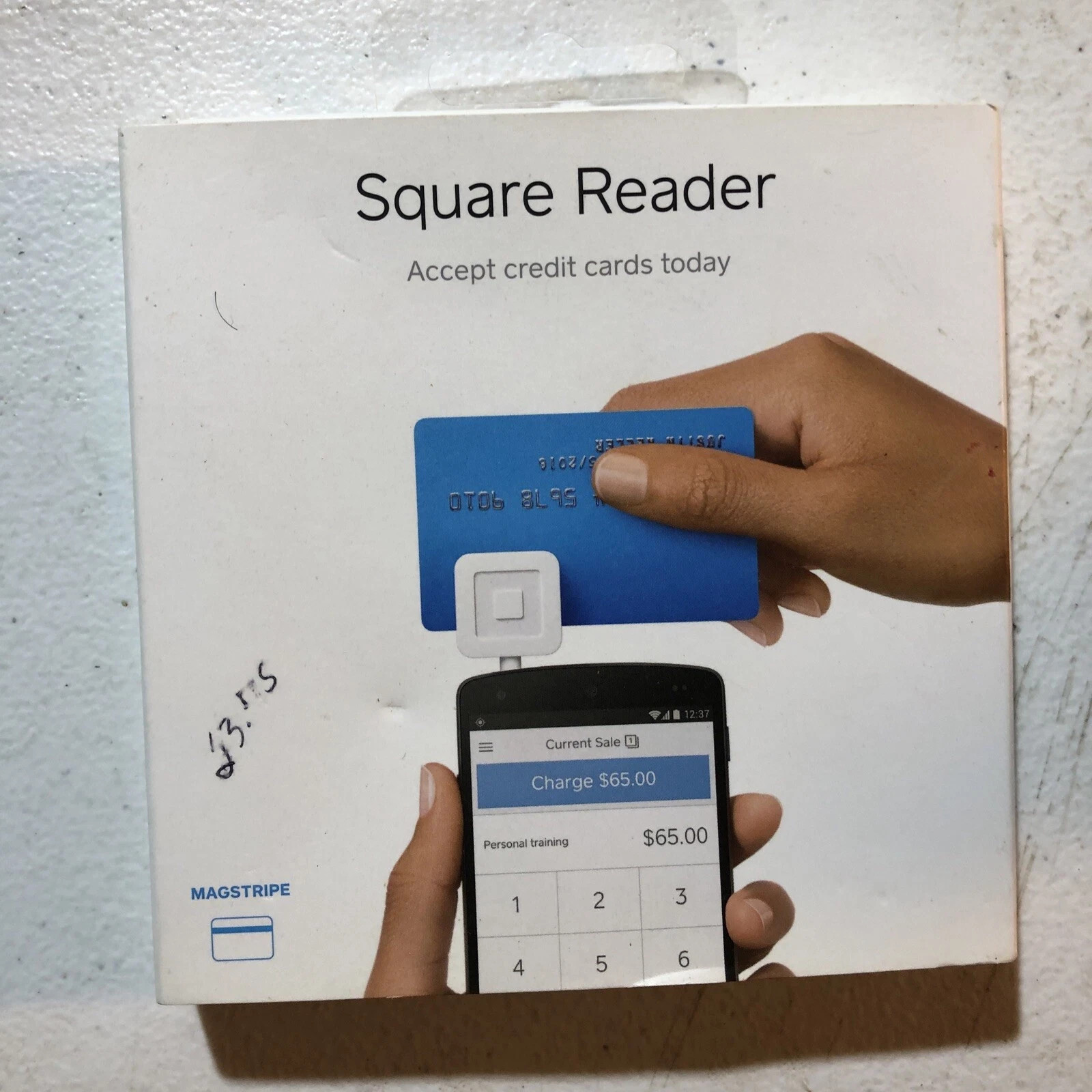 Square A-PKG-0206-01 Credit Debit Card Reader – White for Phone Use
